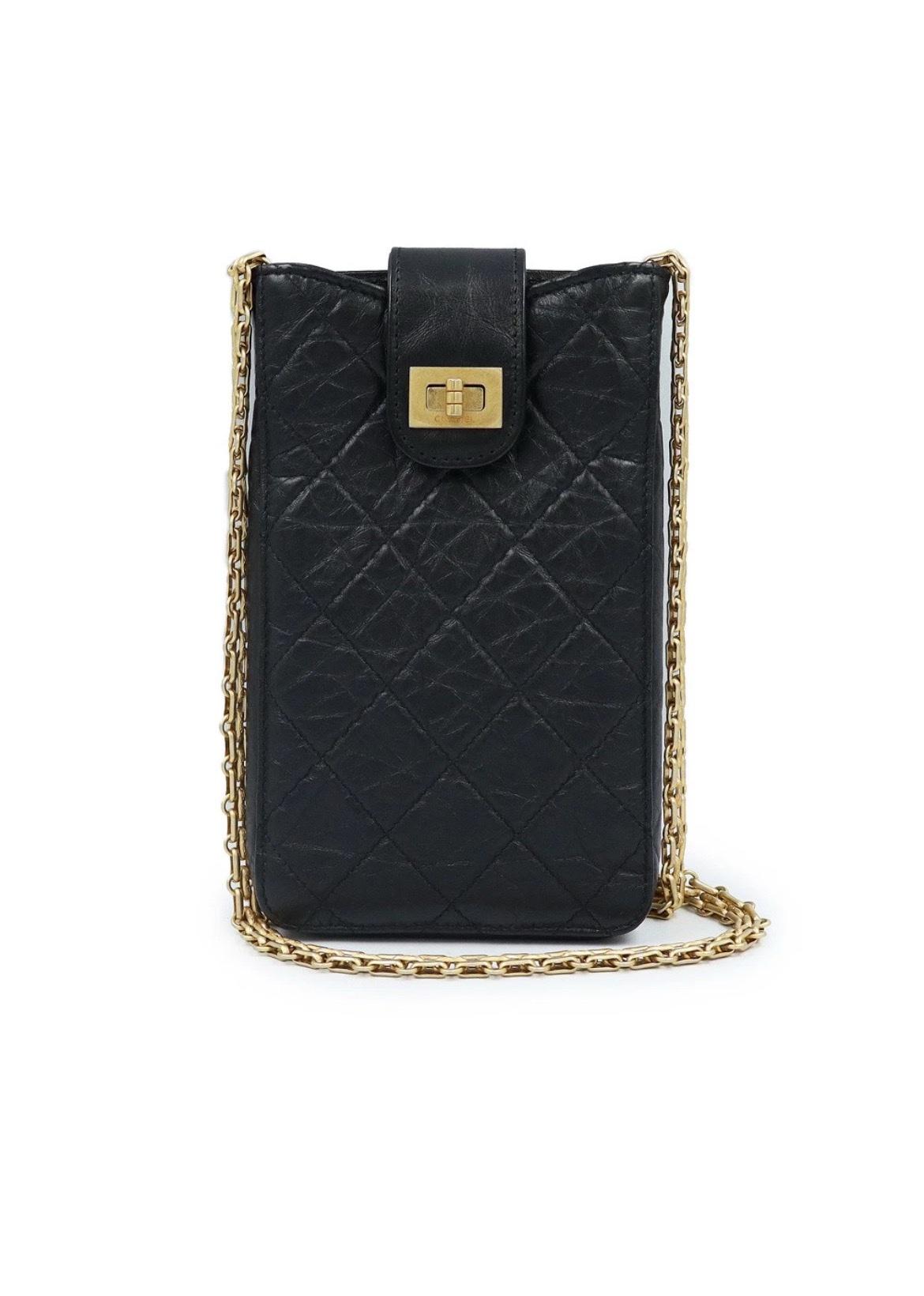 CHANEL AP1264 255 Matelass Chain Phone Case  Calfskin Black - Adamsville, Ohio - FleaMarketBay