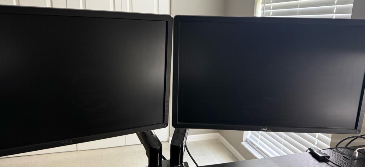 Two 24 Inch Dell Monitors - Ocala, Florida - FleaMarketBay