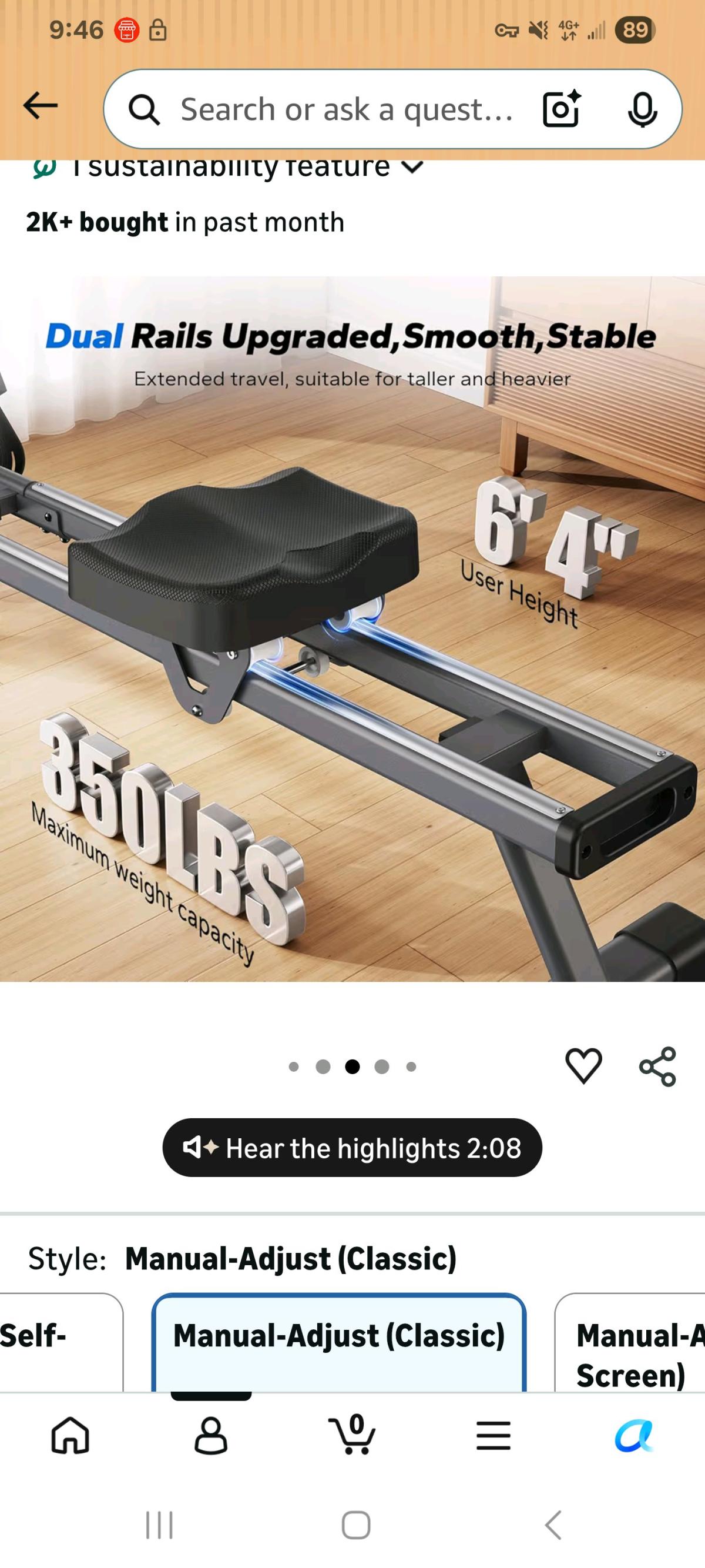 Merach Rowing Machine model Q1S 350lb capacity like new - Rockford, Illinois - FleaMarketBay