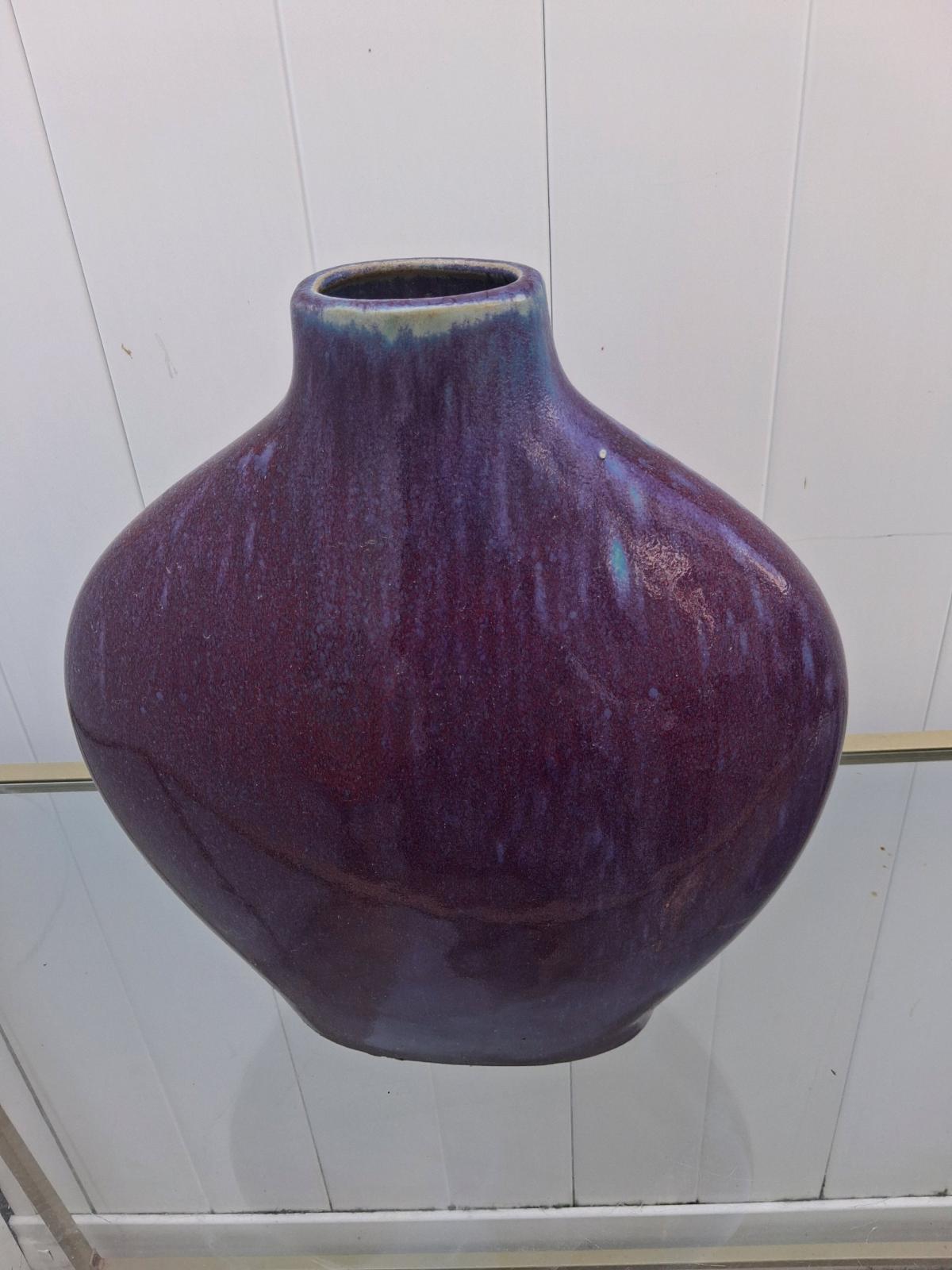 Purple Clay Decorative Vase - Philadelphia, Pennsylvania - FleaMarketBay