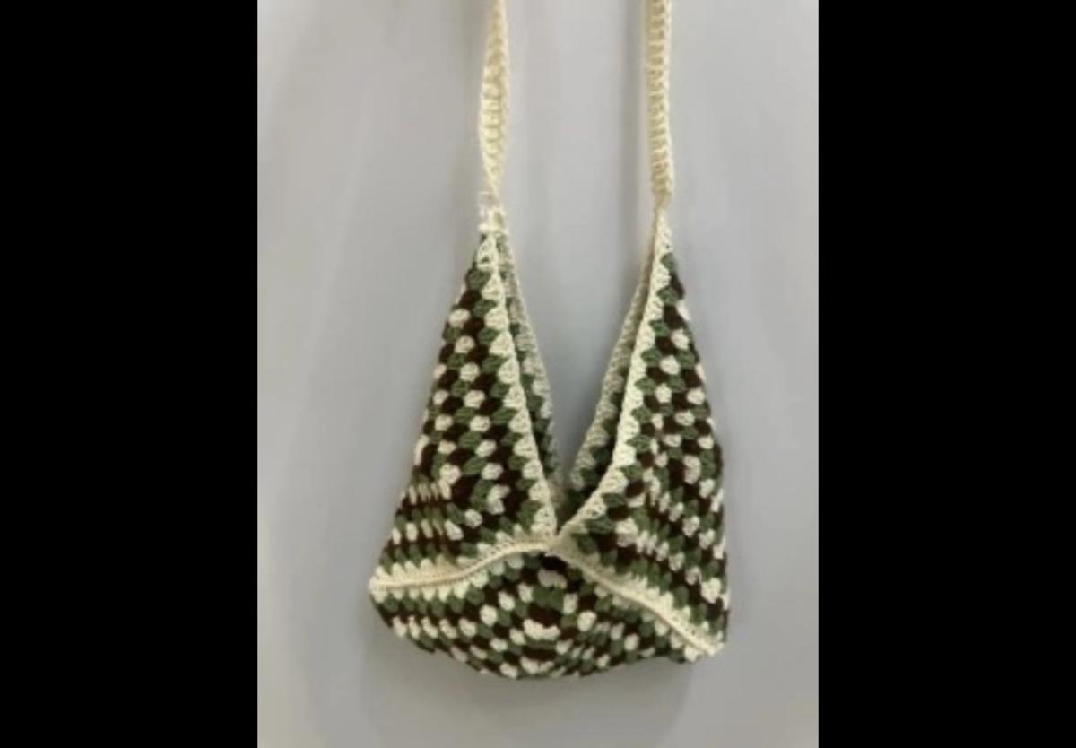 crocheted granny square bag - Alicia, Arkansas - FleaMarketBay