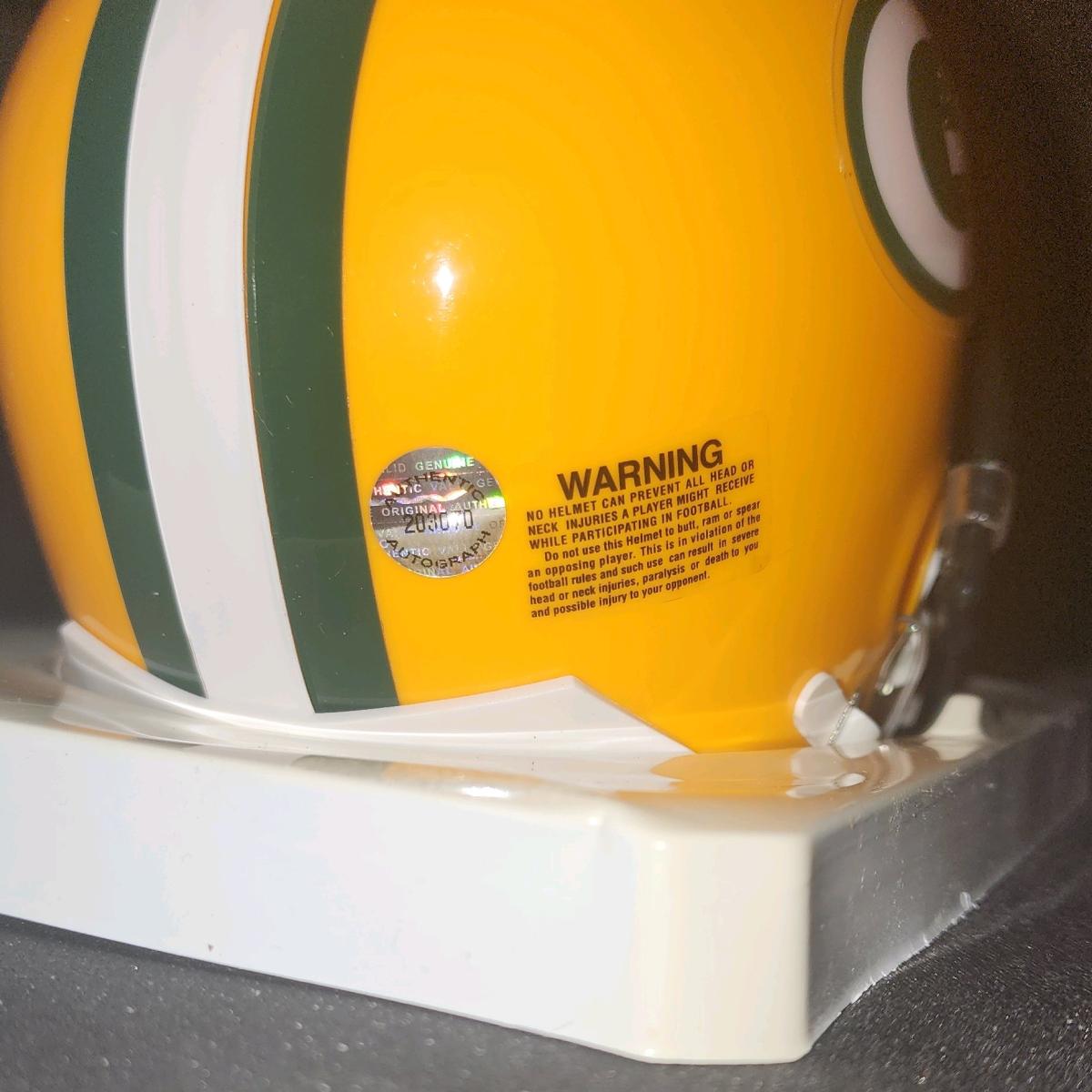 Bart Starr SB I and II MVP autographed mini helmet - Tulsa, Oklahoma - FleaMarketBay