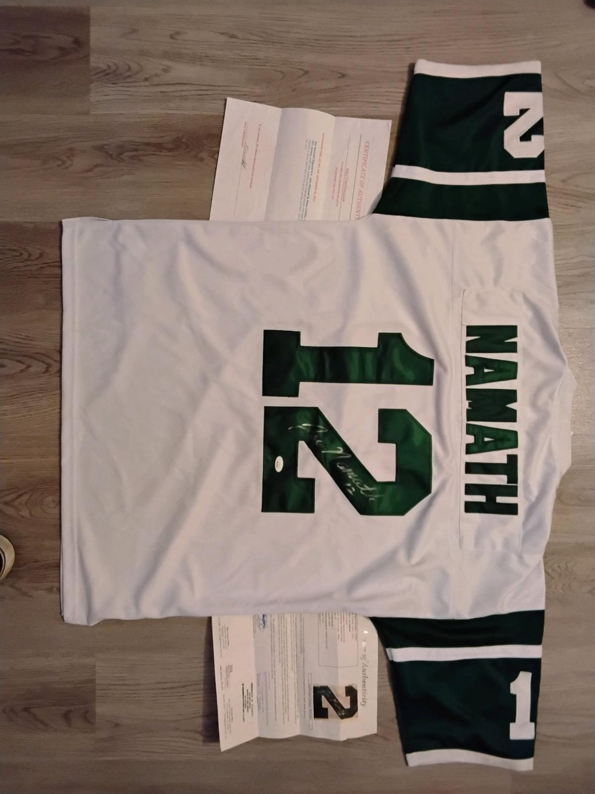 Football jersey with paper work and also sing by player - Bronx, New York - FleaMarketBay