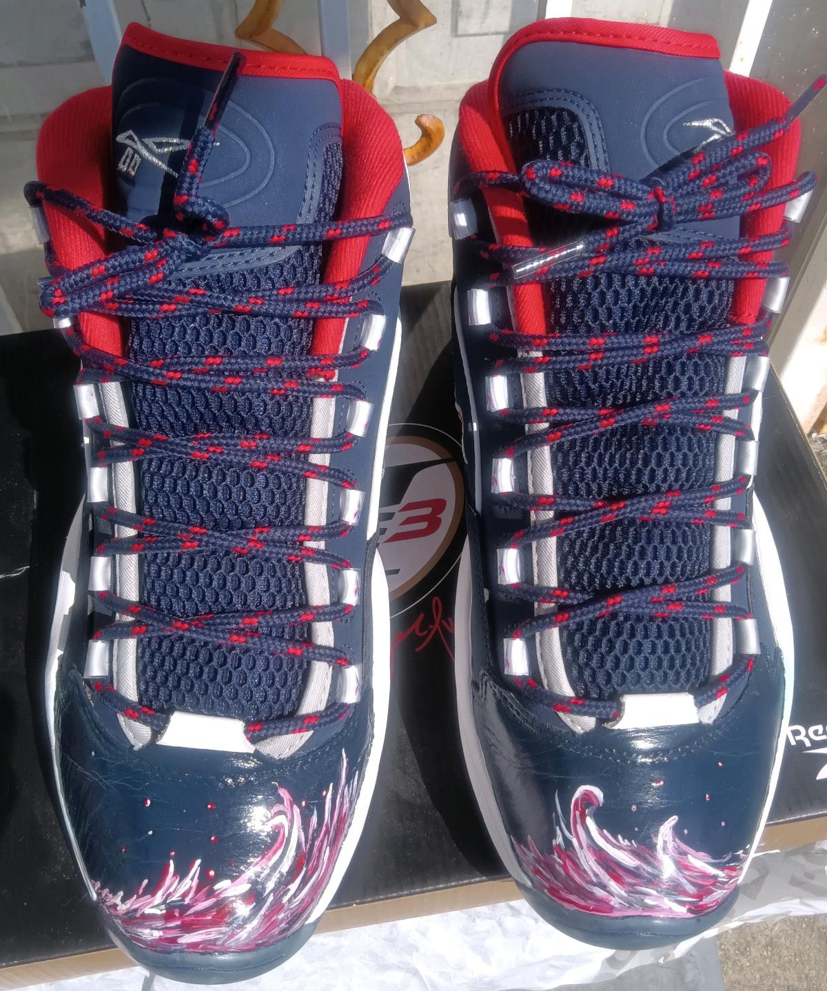Custom Painted Reebok Mid Question - Bronx, New York - FleaMarketBay