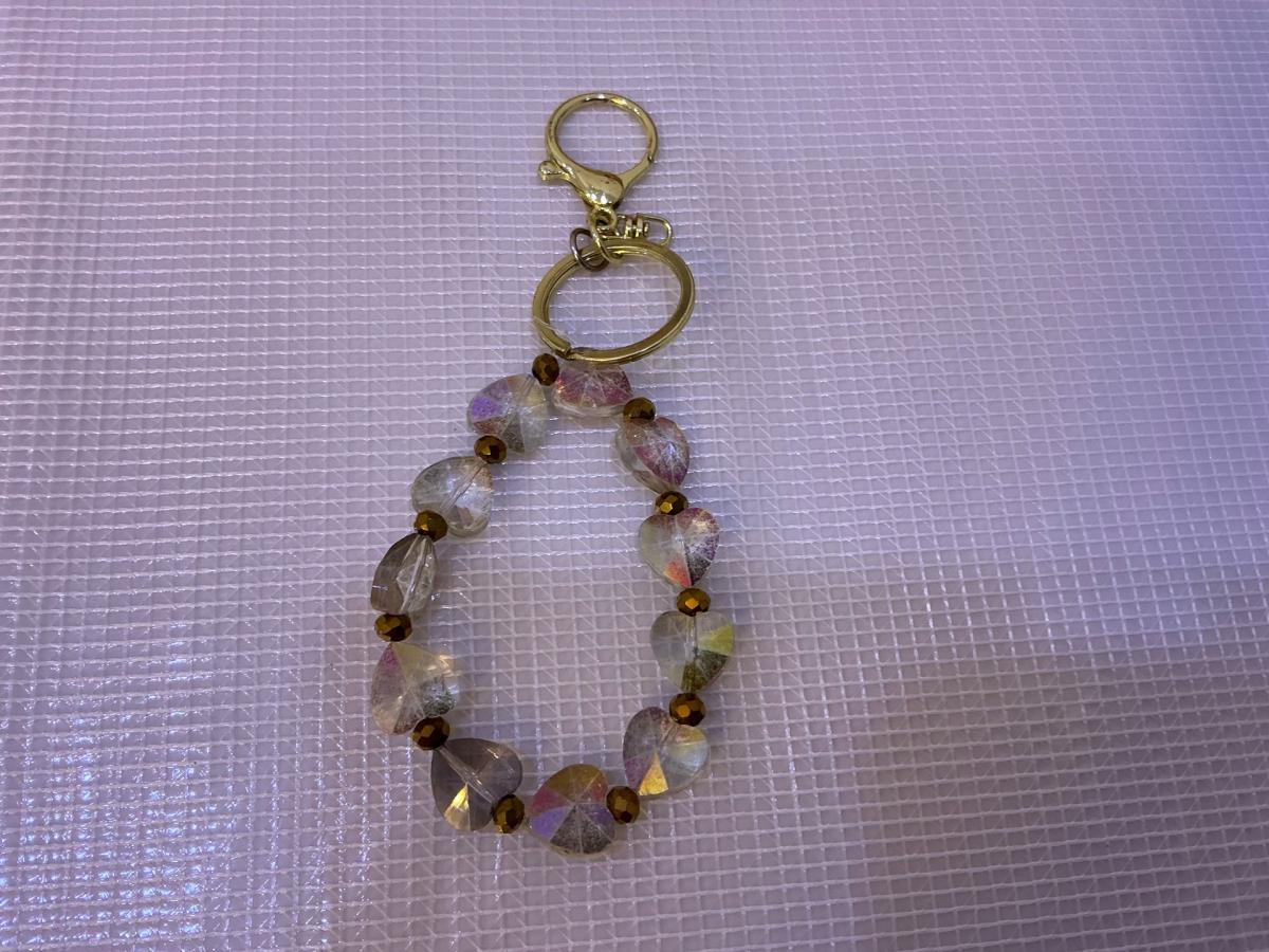 gold and crystal cute keychain - Alicia, Arkansas - FleaMarketBay