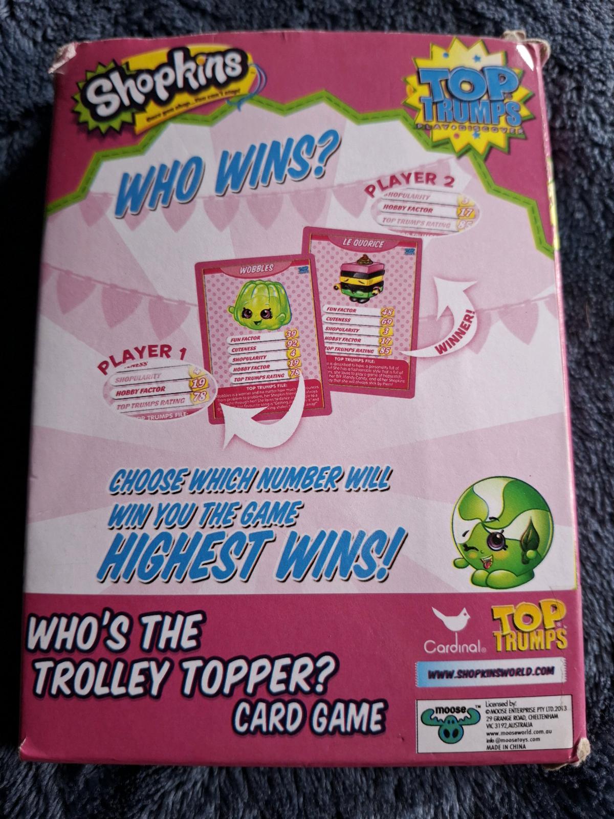 Shopkins Whos the Trolly Topper Card Game - Panorama City, California - FleaMarketBay
