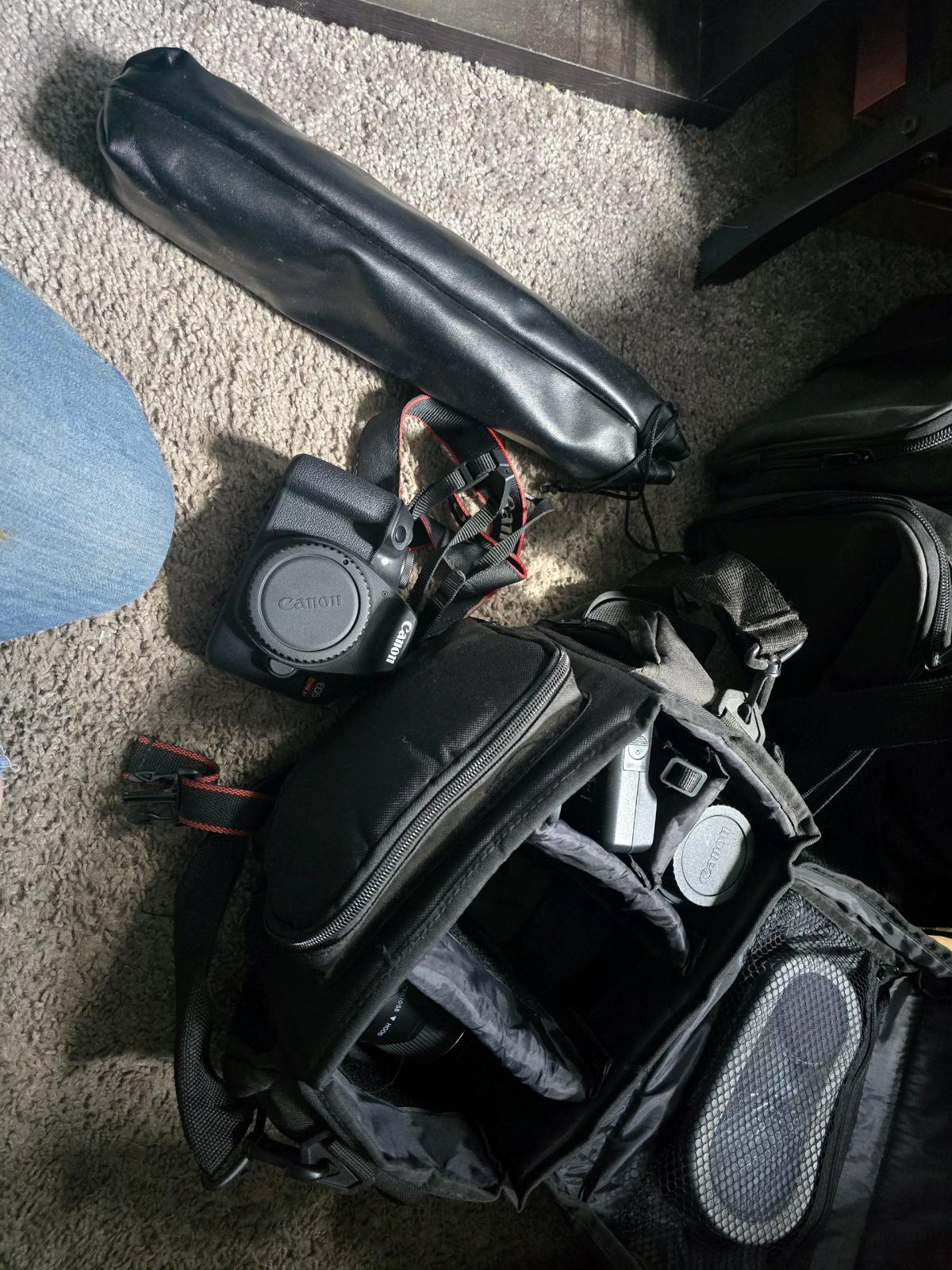 canon camera with case and extension lense - Hudson, Florida - FleaMarketBay