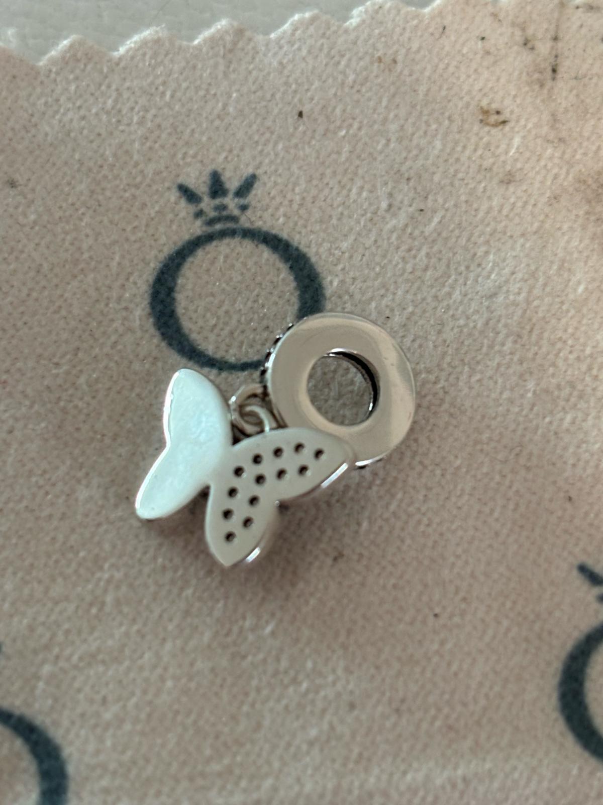 PANDORA SILVER AND PAVE BUTTERFLY CHARM - Richland, Washington - FleaMarketBay