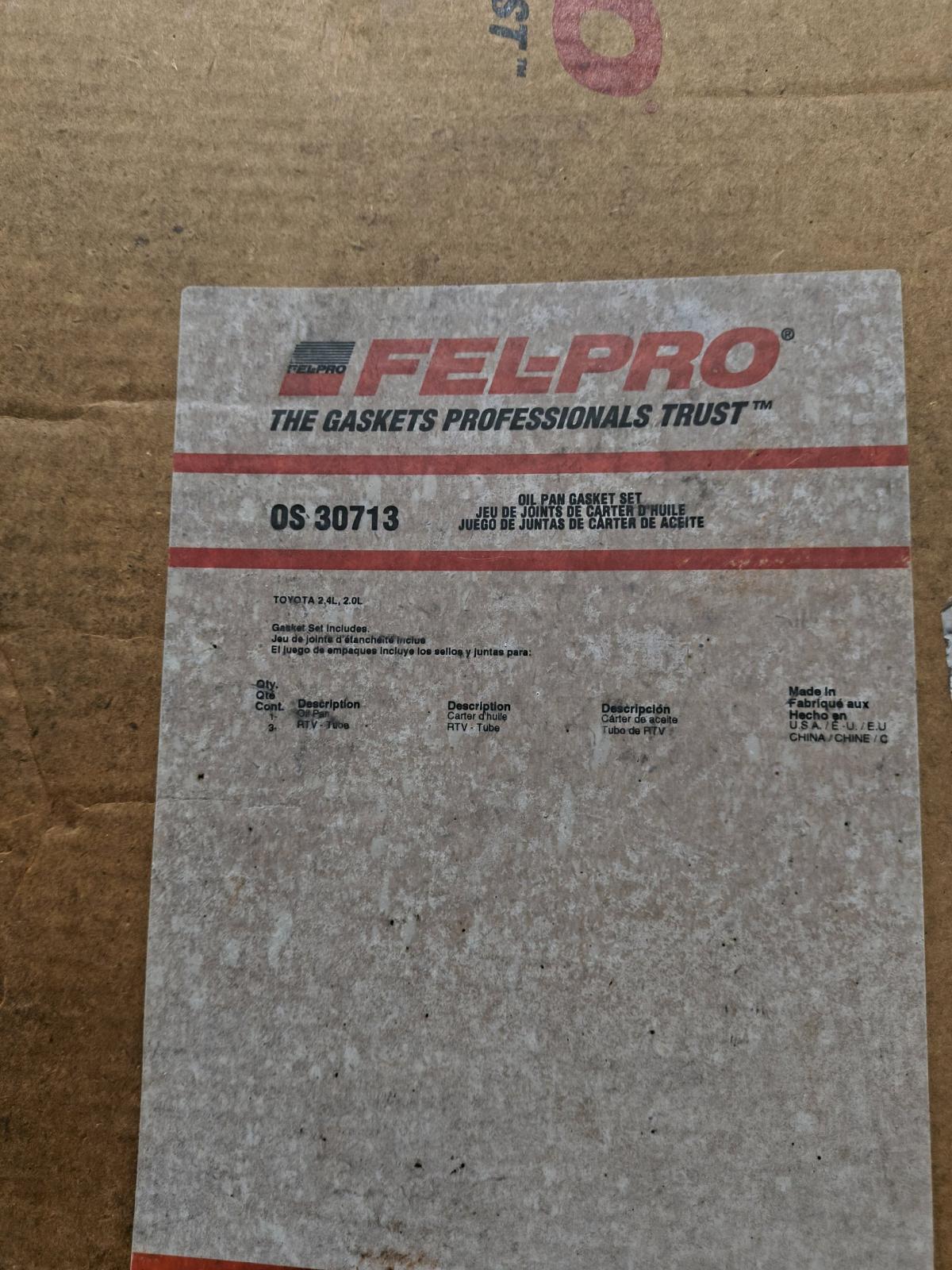 oil pan gasket for Toyota  new - Jonesboro, Arkansas - FleaMarketBay