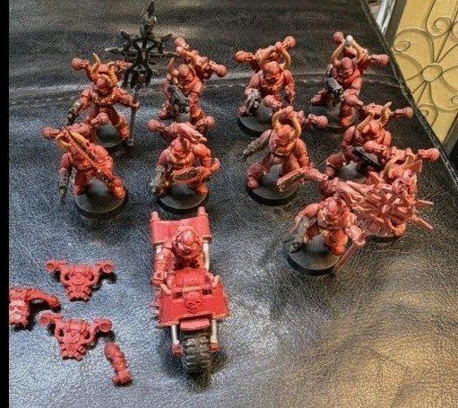Warhammer 40k OOP Khorne Berserkers x10 Bike x1 - Canton, Ohio - FleaMarketBay