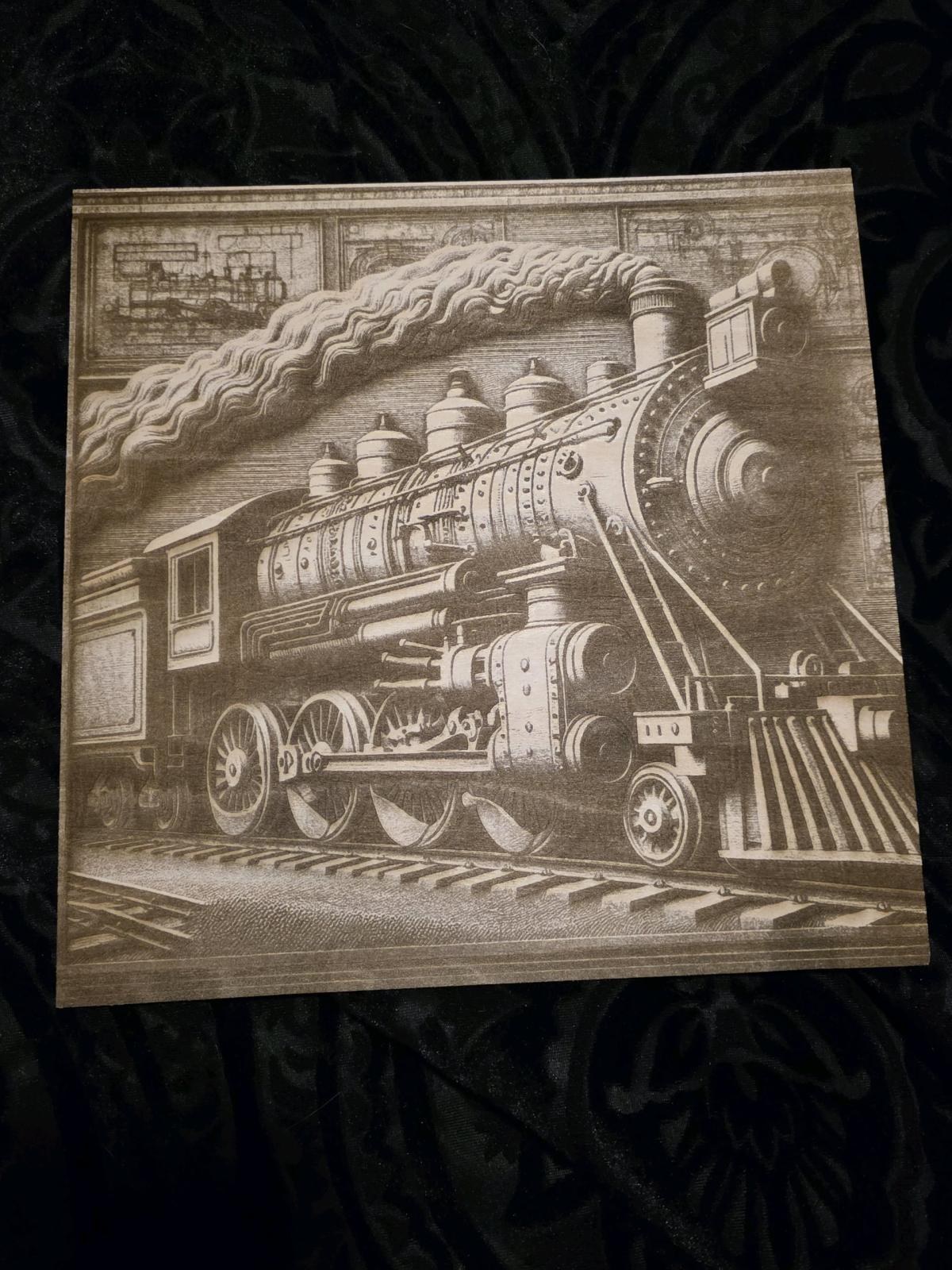 Mighty Train laser engraving - Acworth, Georgia - FleaMarketBay