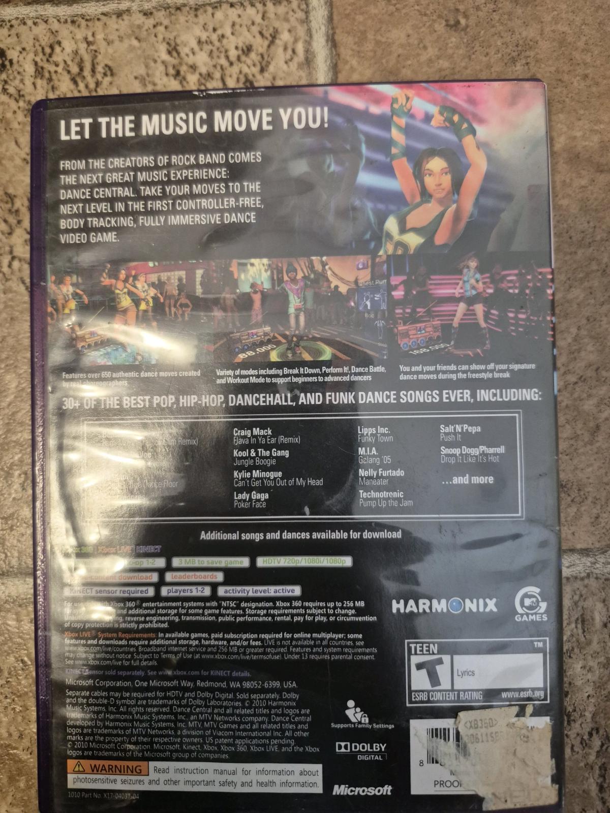 the original Dance Central for the Xbox 360 Released in 2010 - Lake Wales, Florida - FleaMarketBay