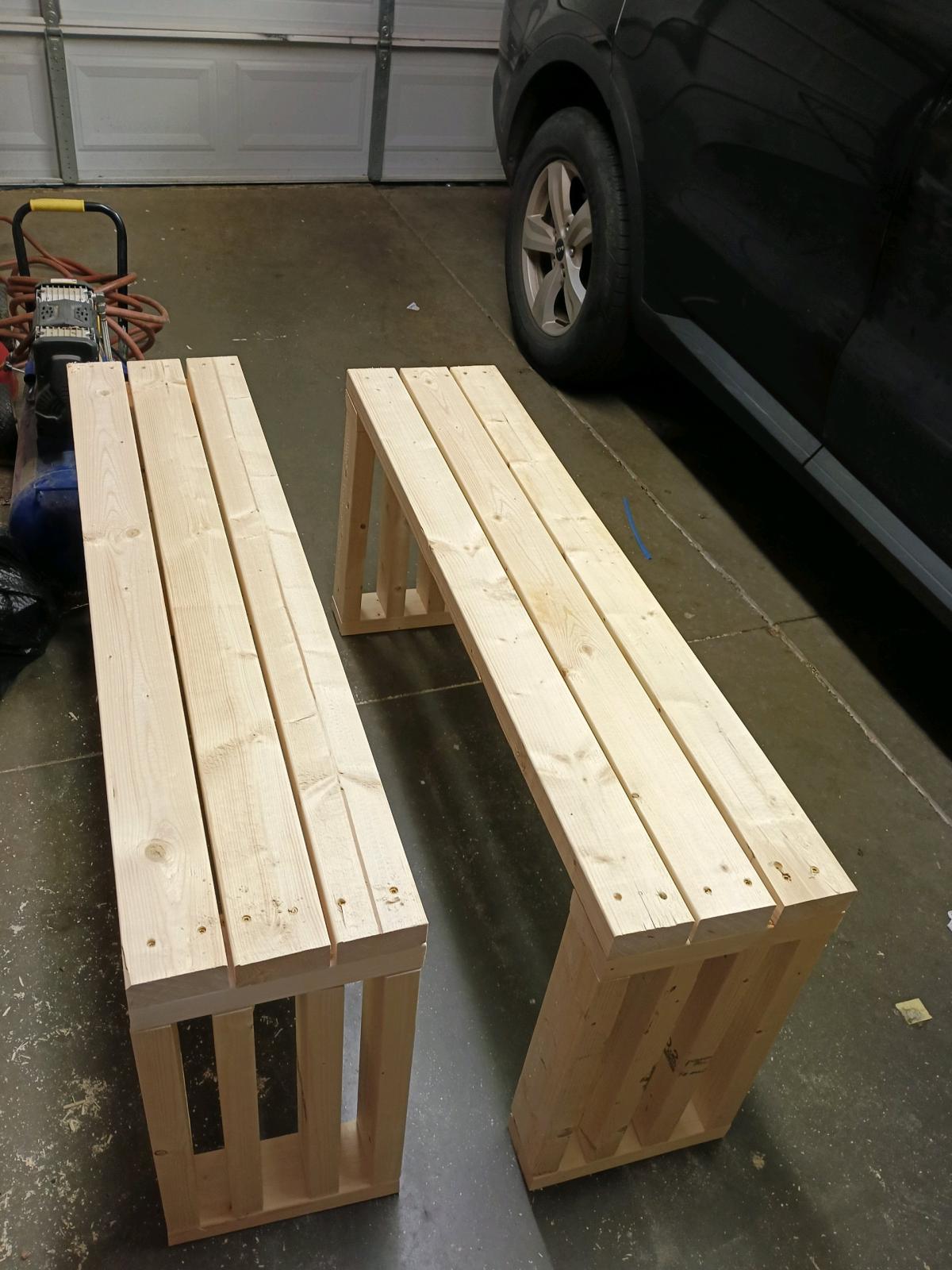 Benches 2 Big Benches solid wood - Greenville, South Carolina - FleaMarketBay