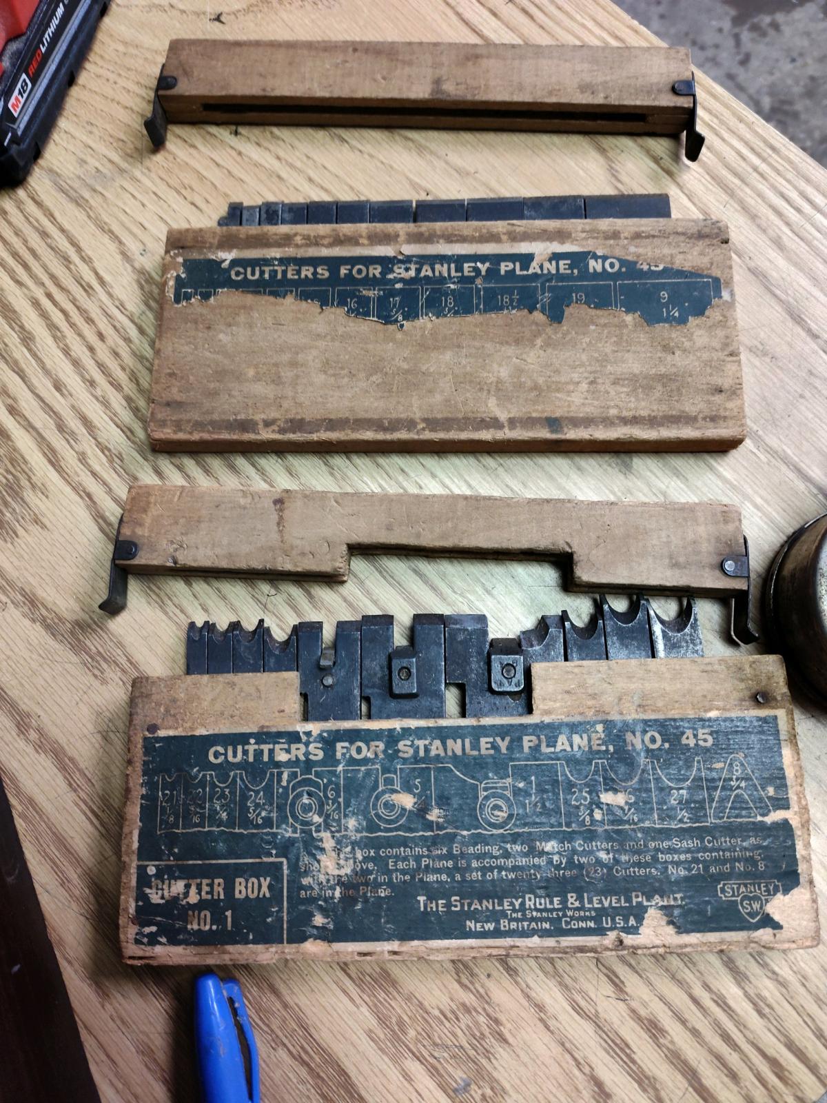 Stanley number 45 planer with tool cutters - Vineland, New Jersey - FleaMarketBay