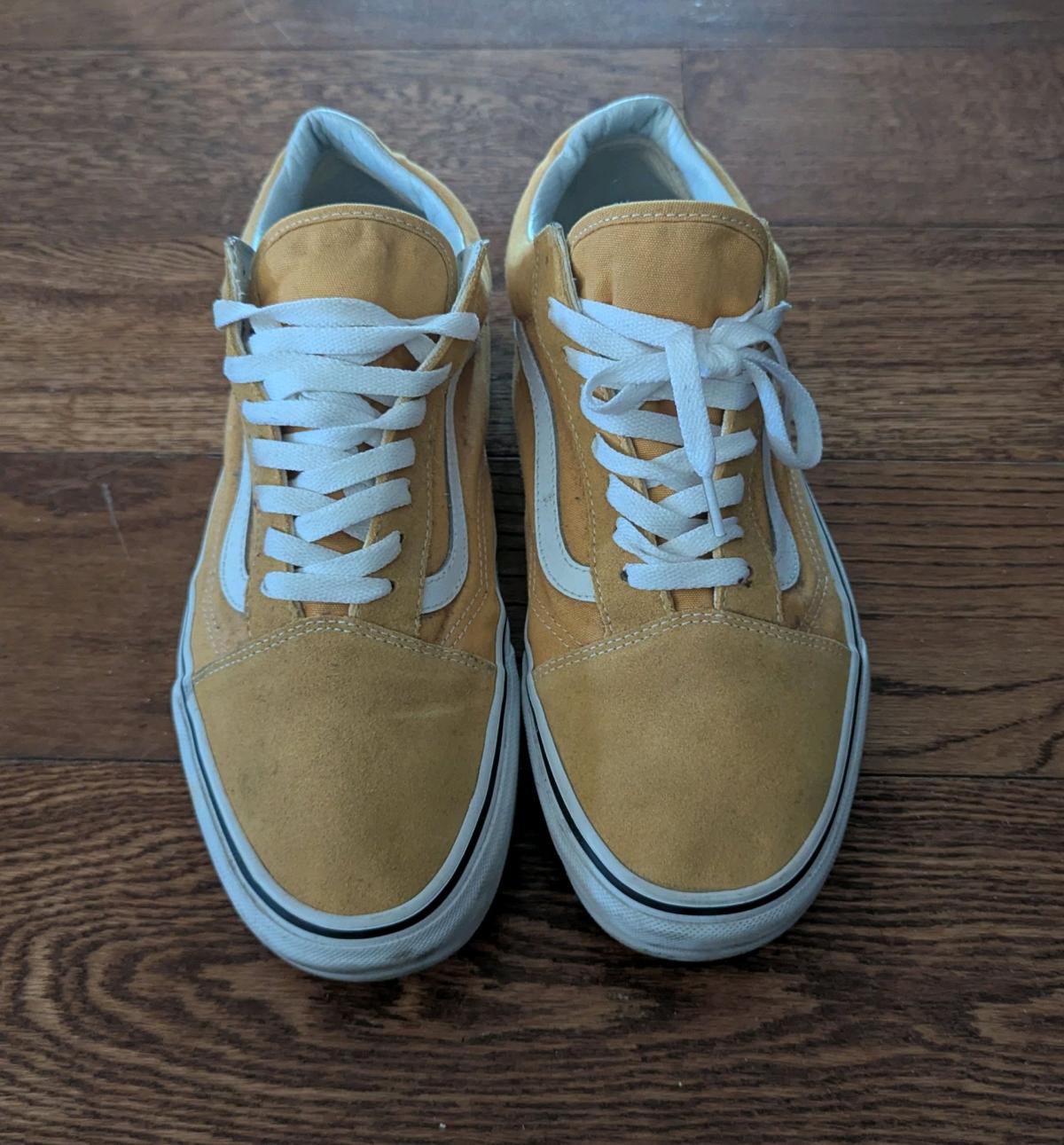 Vans Old Skool Suede Yellow Sneakers US Mens 11 5 - Northfield, New Jersey - FleaMarketBay
