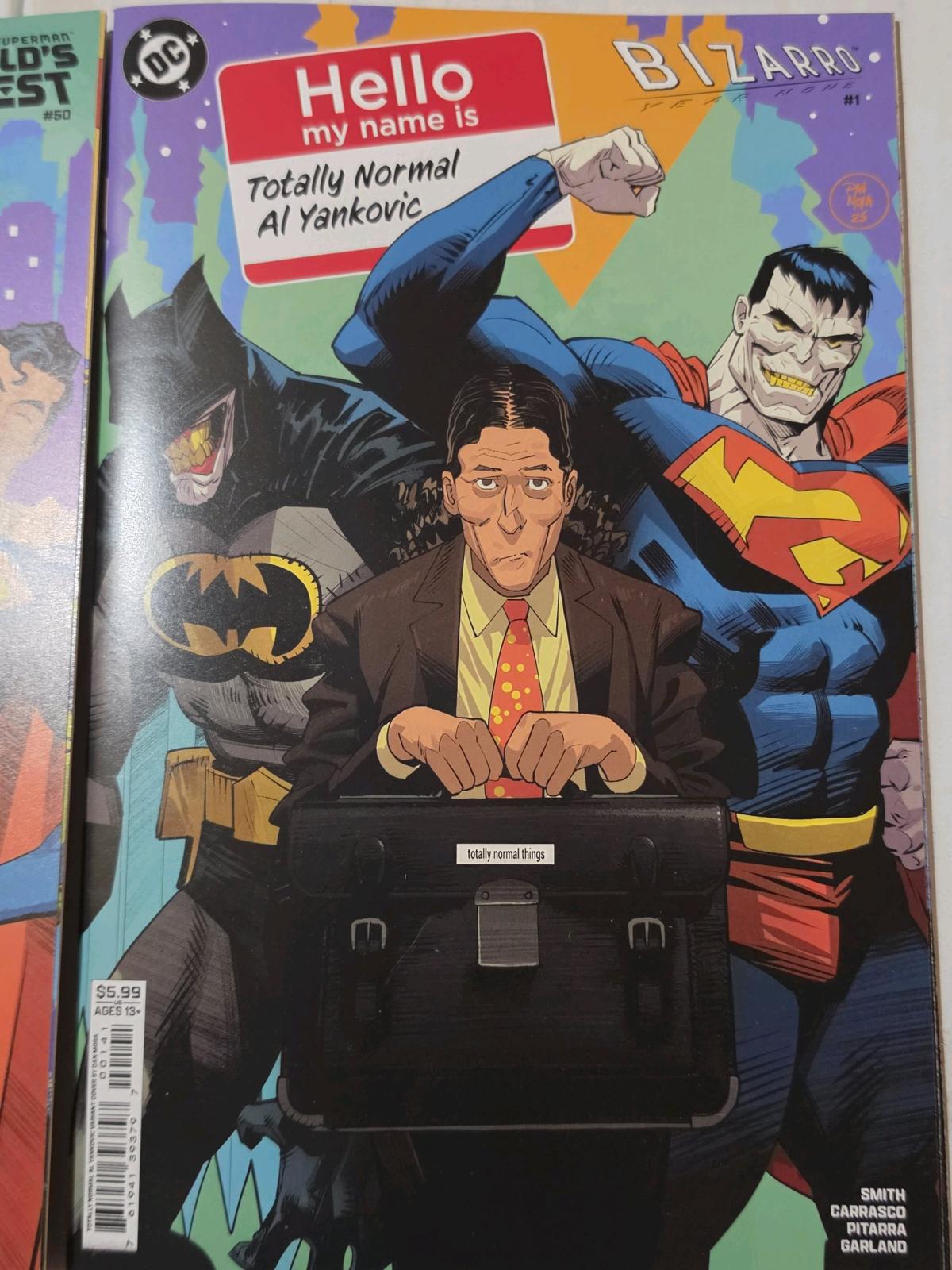 Weird Al Yankovic Variant Bizarro Batman Superman Worlds - Arlington Heights, Illinois - FleaMarketBay