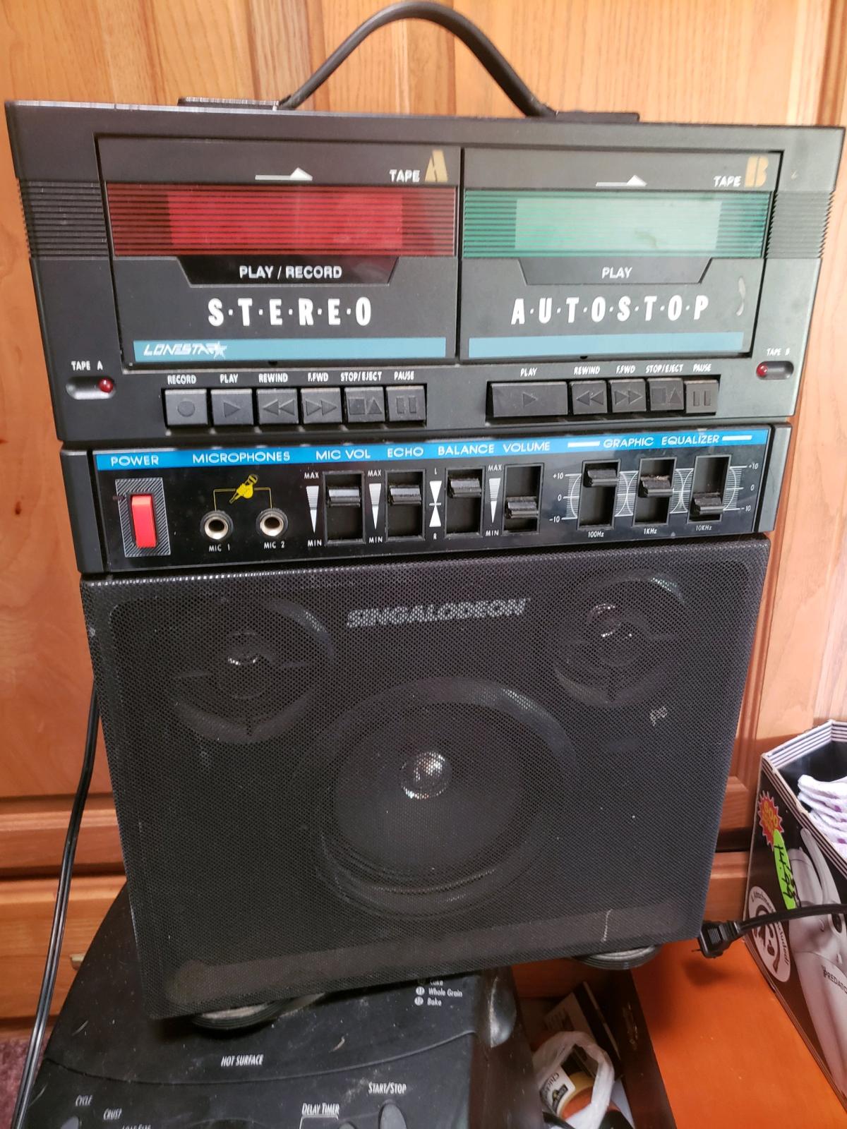 antique karaoke machine with cassette tape - Juneau, Wisconsin - FleaMarketBay