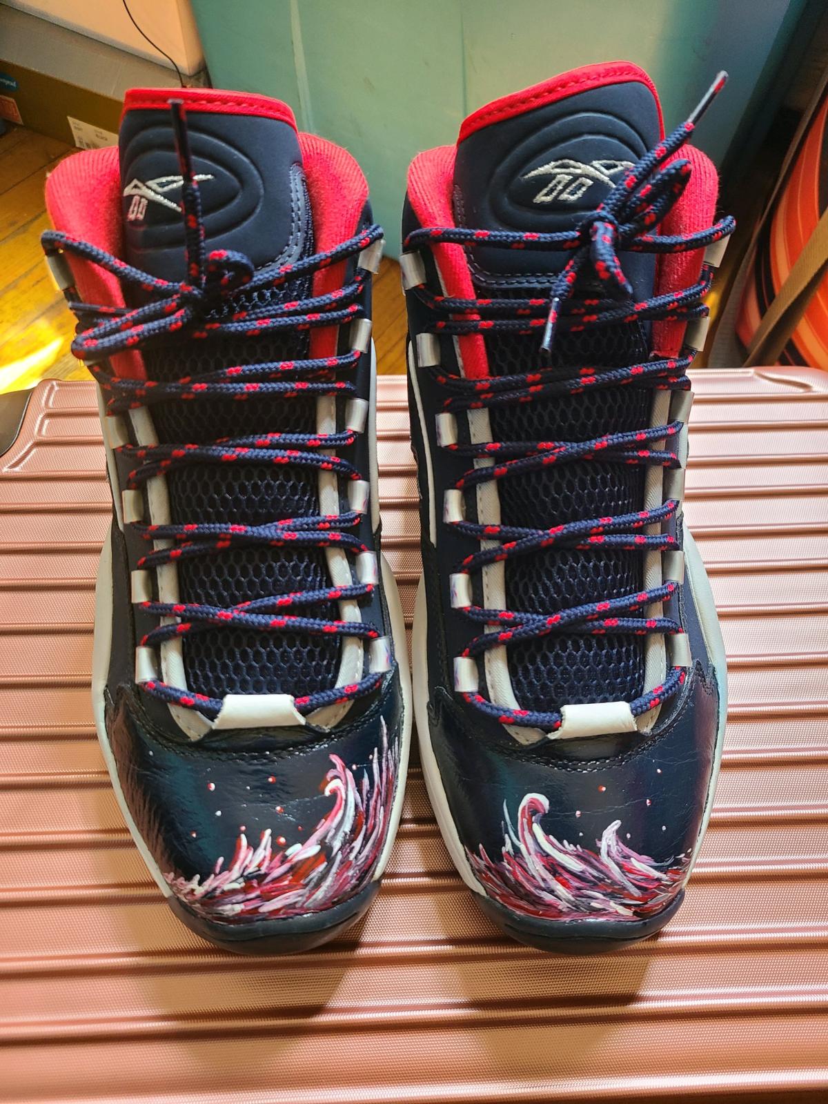 Custom Painted Reebok Mid Question - Bronx, New York - FleaMarketBay