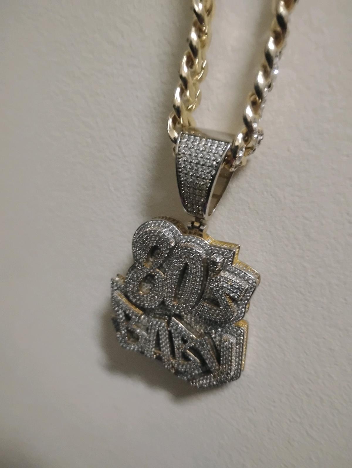 80s Baby Iced Out Cuban Chain - Buford, Georgia - FleaMarketBay
