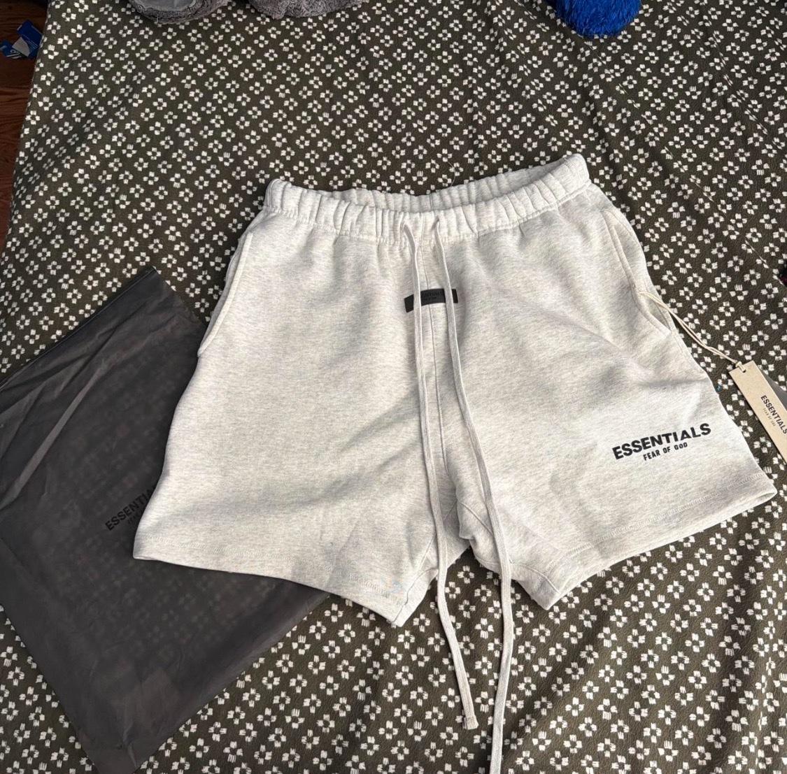 Light gray fear of god essential shorts - Euless, Texas - FleaMarketBay