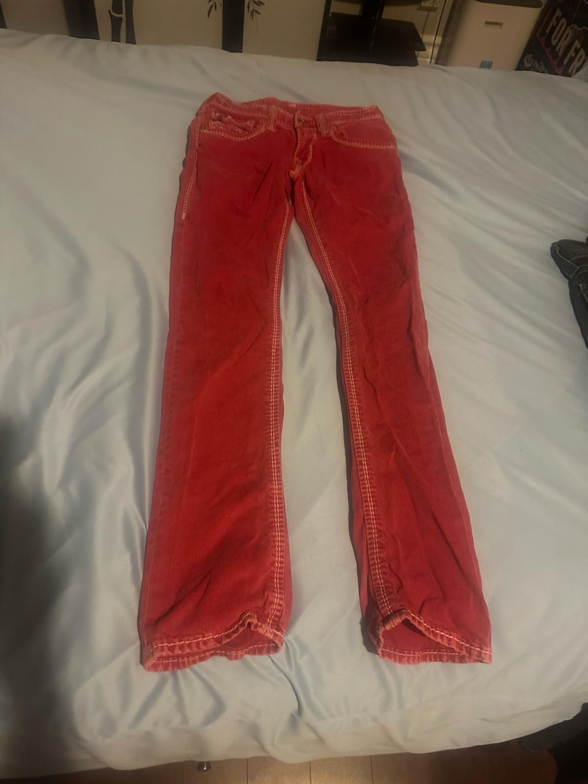 True Religion men red jeans size 28 - Garden Grove, California - FleaMarketBay
