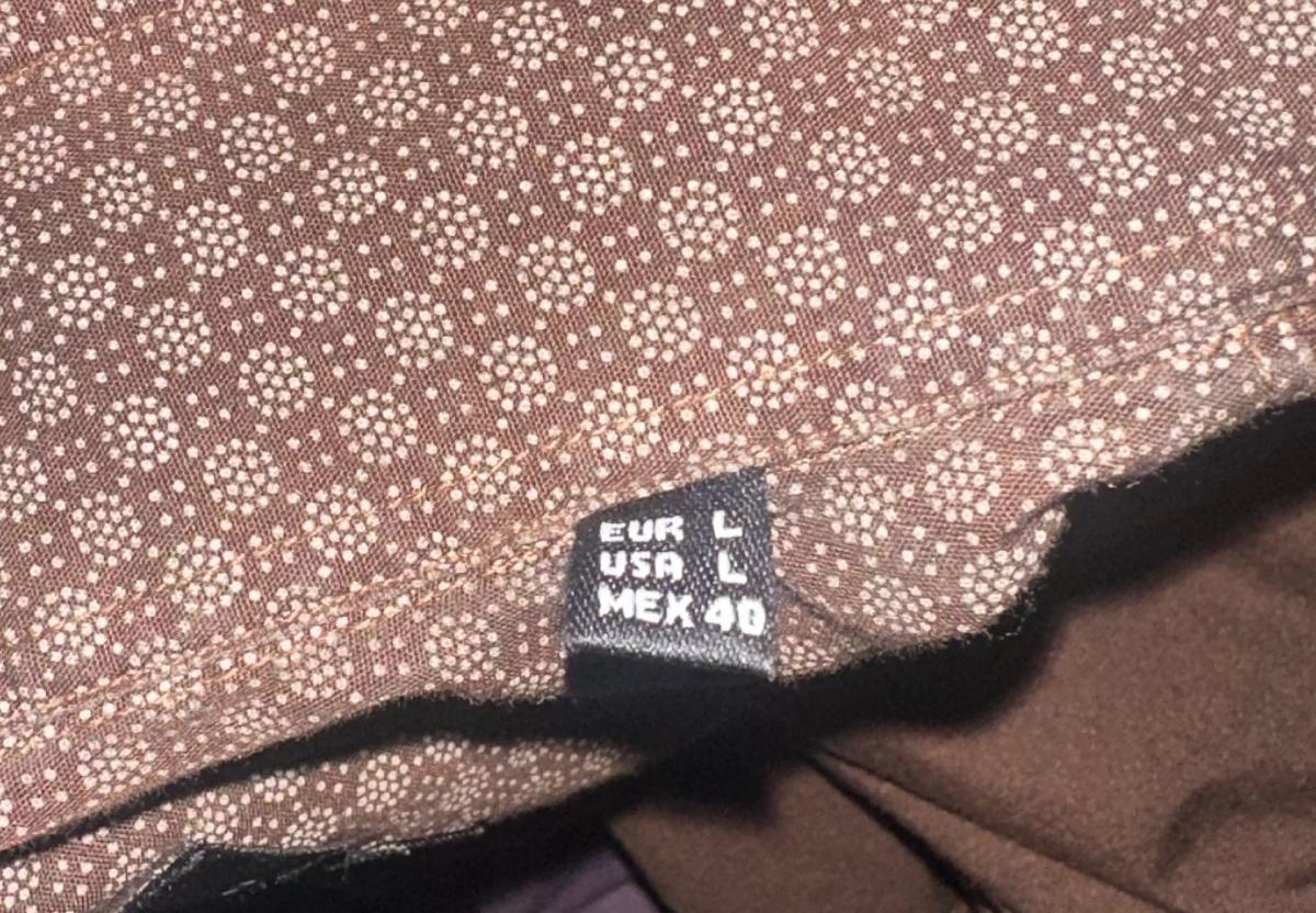 Zara men plaid pattern checkered brown large long sleeve shi - Garden Grove, California - FleaMarketBay