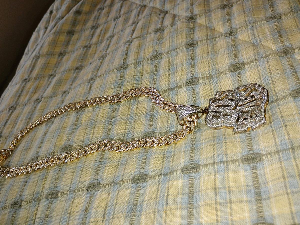 80s Baby Iced Out Cuban Chain - Buford, Georgia - FleaMarketBay
