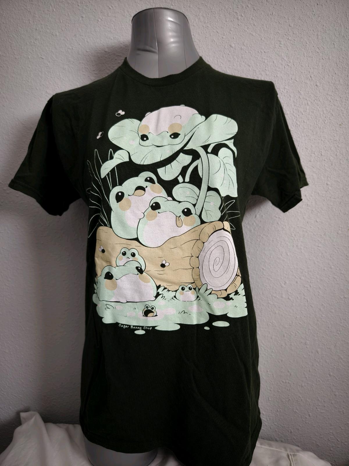 Cute frog dark green cotton T Shirt - Rosemead, California - FleaMarketBay