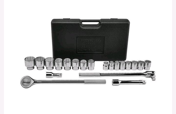 PITTSBURGH 34 in Drive Metric Jumbo Socket Set 20Piece - Sacramento, California - FleaMarketBay