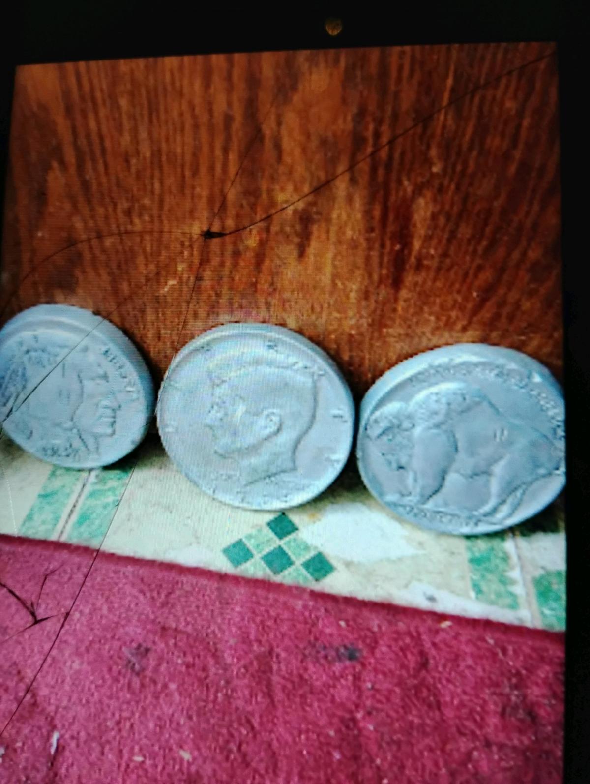 A Set of Three Large Buffalo Nickel Wall Mounts - Swansea, South Carolina - FleaMarketBay