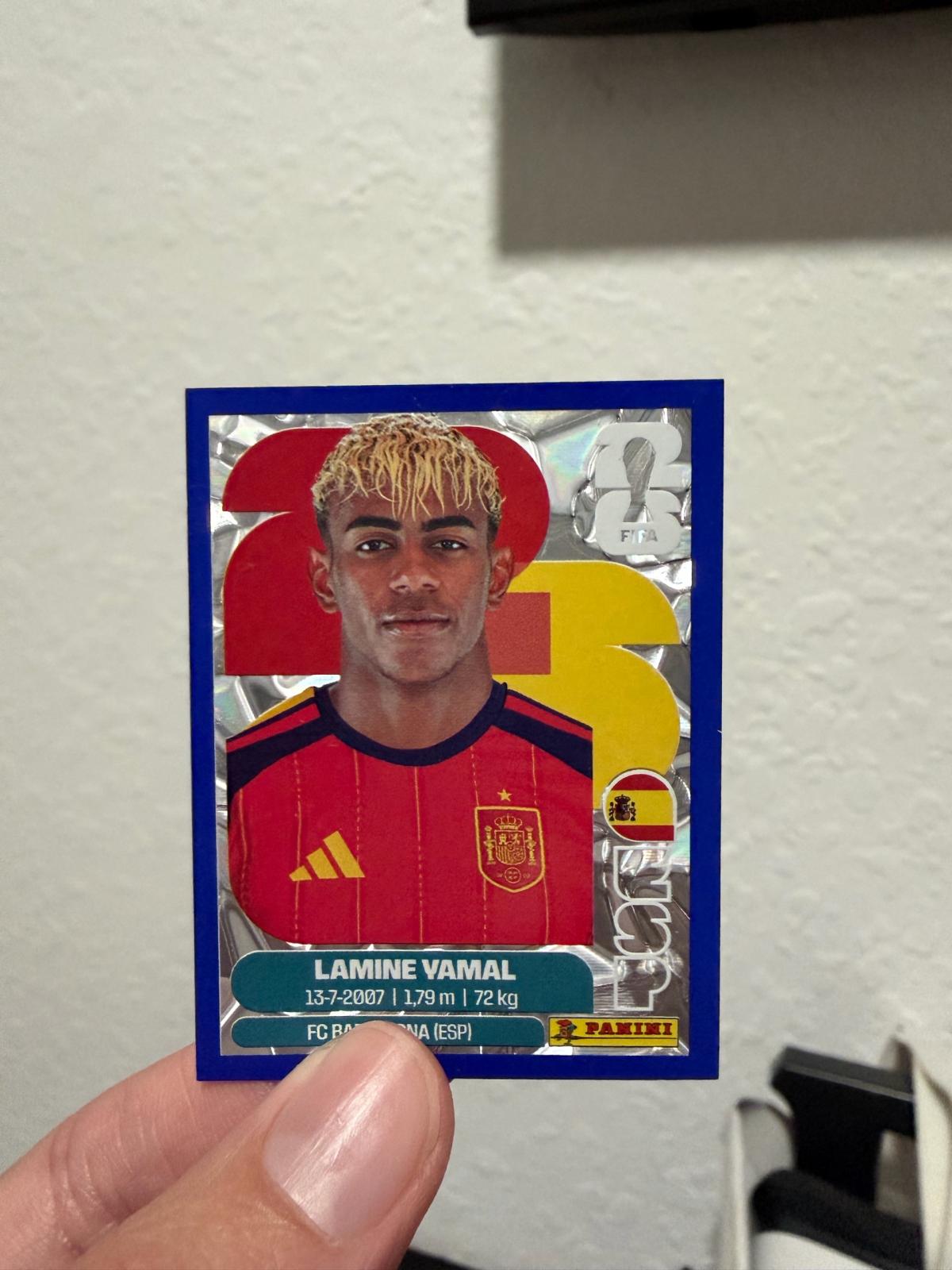 Lamine Yamal blue border silver panini World Cup card - Miami, Florida - FleaMarketBay