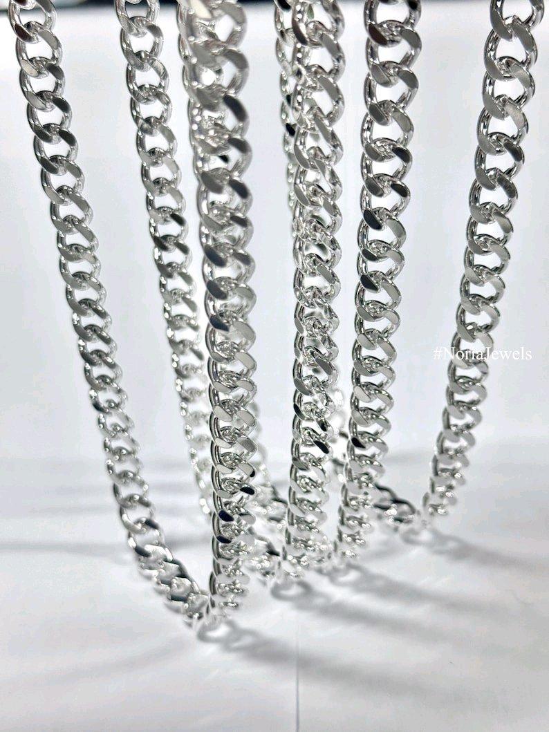 Brand New 9mm 925 Silver Cuban Link 22 Inches Long 925 - Grayson, Georgia - FleaMarketBay