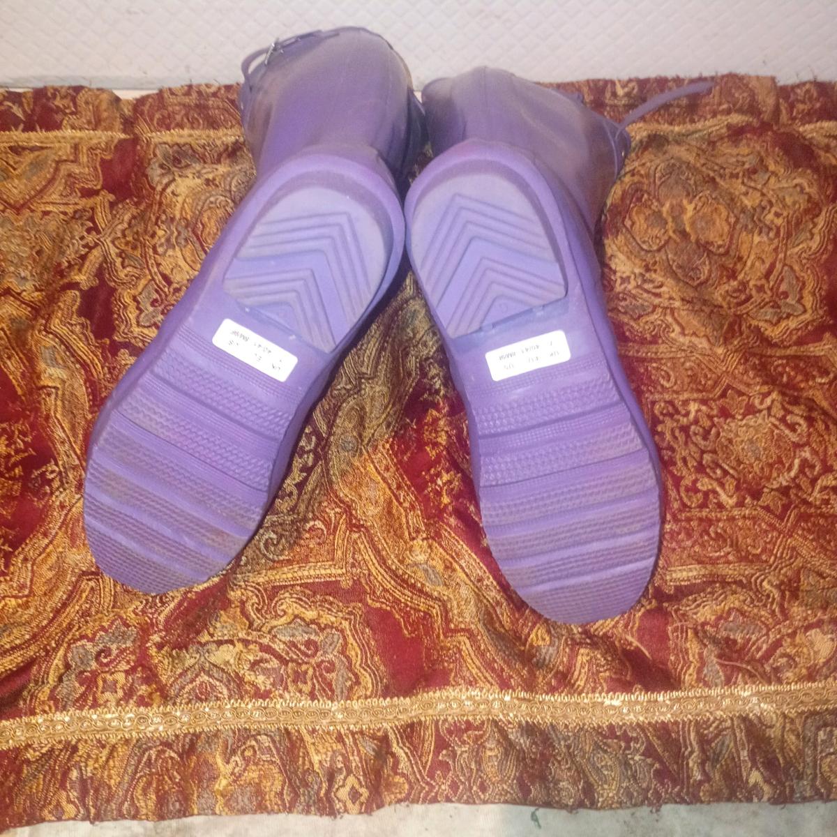 Hunter Purple Rain Boots womens 9 - Fort Worth, Texas - FleaMarketBay