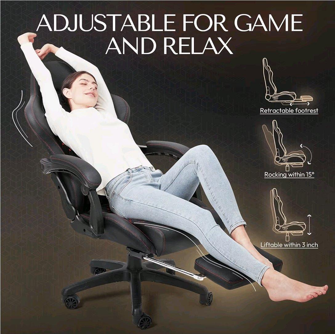 Dowinx Gaming Office Chair 350lbs Like New - Rockford, Illinois - FleaMarketBay