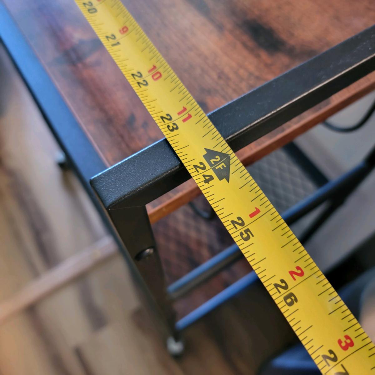 Walnut Steel Shelves on Wheels for Kitchen Dining Living - Rockford, Illinois - FleaMarketBay