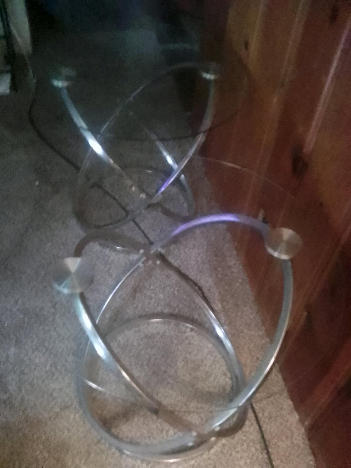 3p glass tables one coffee table two matching end tables - Monroe, Michigan - FleaMarketBay