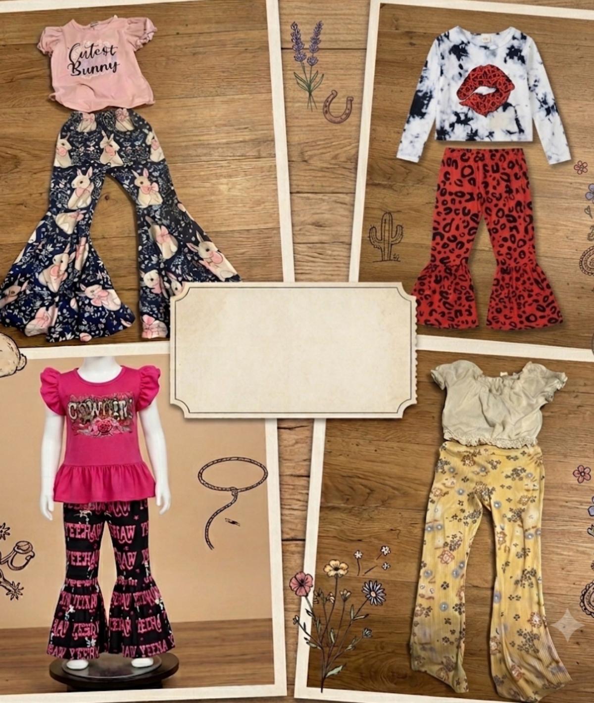 lot of 4 boutique ruffle pant sets - Pasadena, Texas - FleaMarketBay