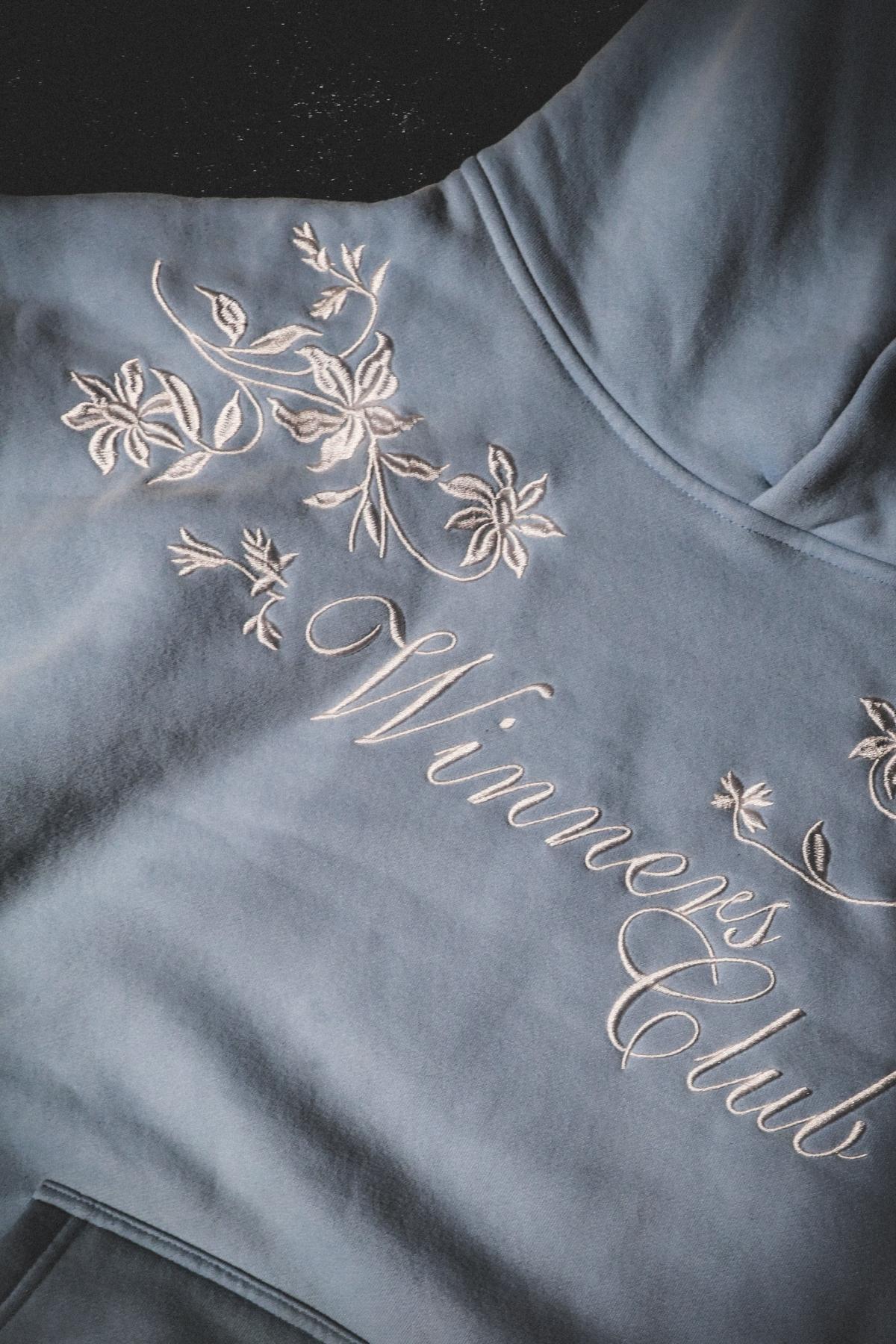 Embroidered Winners Club Hoodie - San Mateo, California - FleaMarketBay