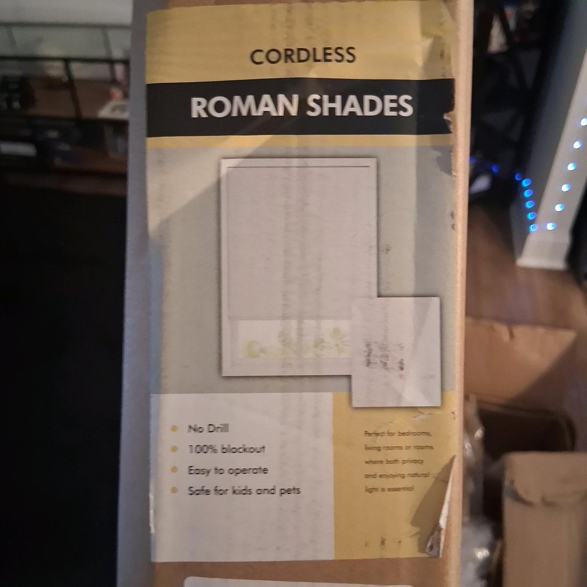 NN Cordless Roman Shades 33W x 64H Drew Beige - Gastonia, North Carolina - FleaMarketBay