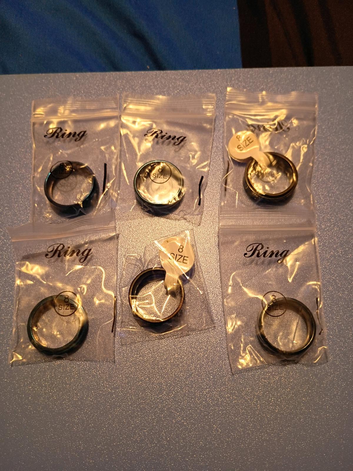 6 Vintage Gothic Rings  for men size 8 - El Paso, Texas - FleaMarketBay