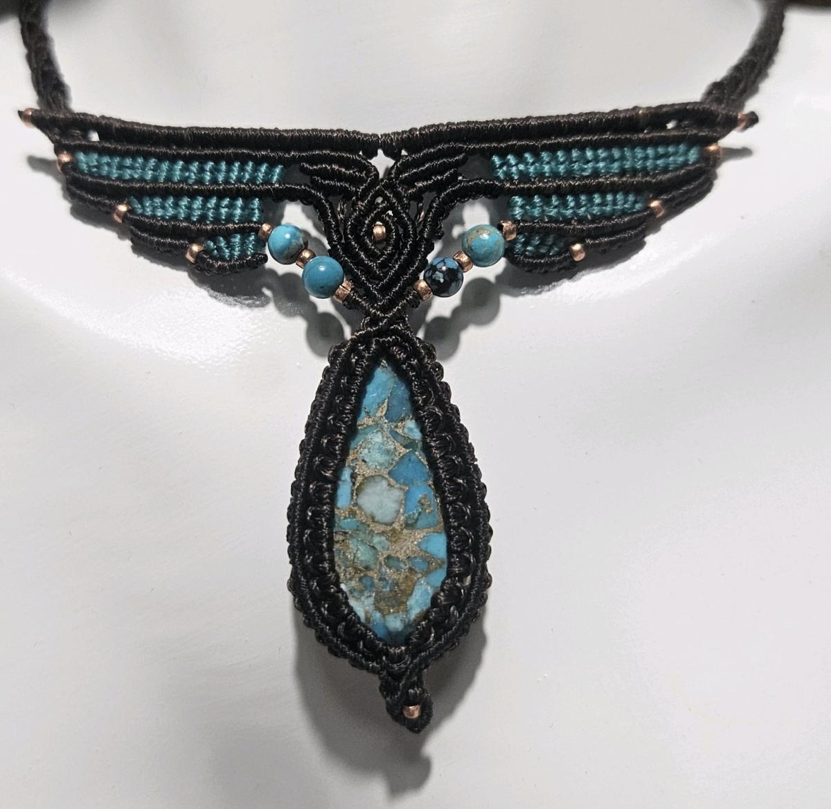Handmade Turquoise Choker - Howey In The Hills, Florida - FleaMarketBay