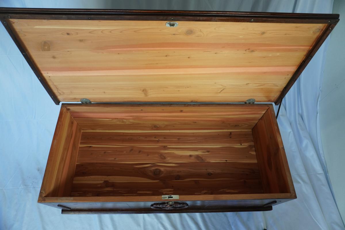 Vintage Cedar Lined Hope Chest | Solid Cedar Blanket Chest | Storage Trunk - , California - FleaMarketBay