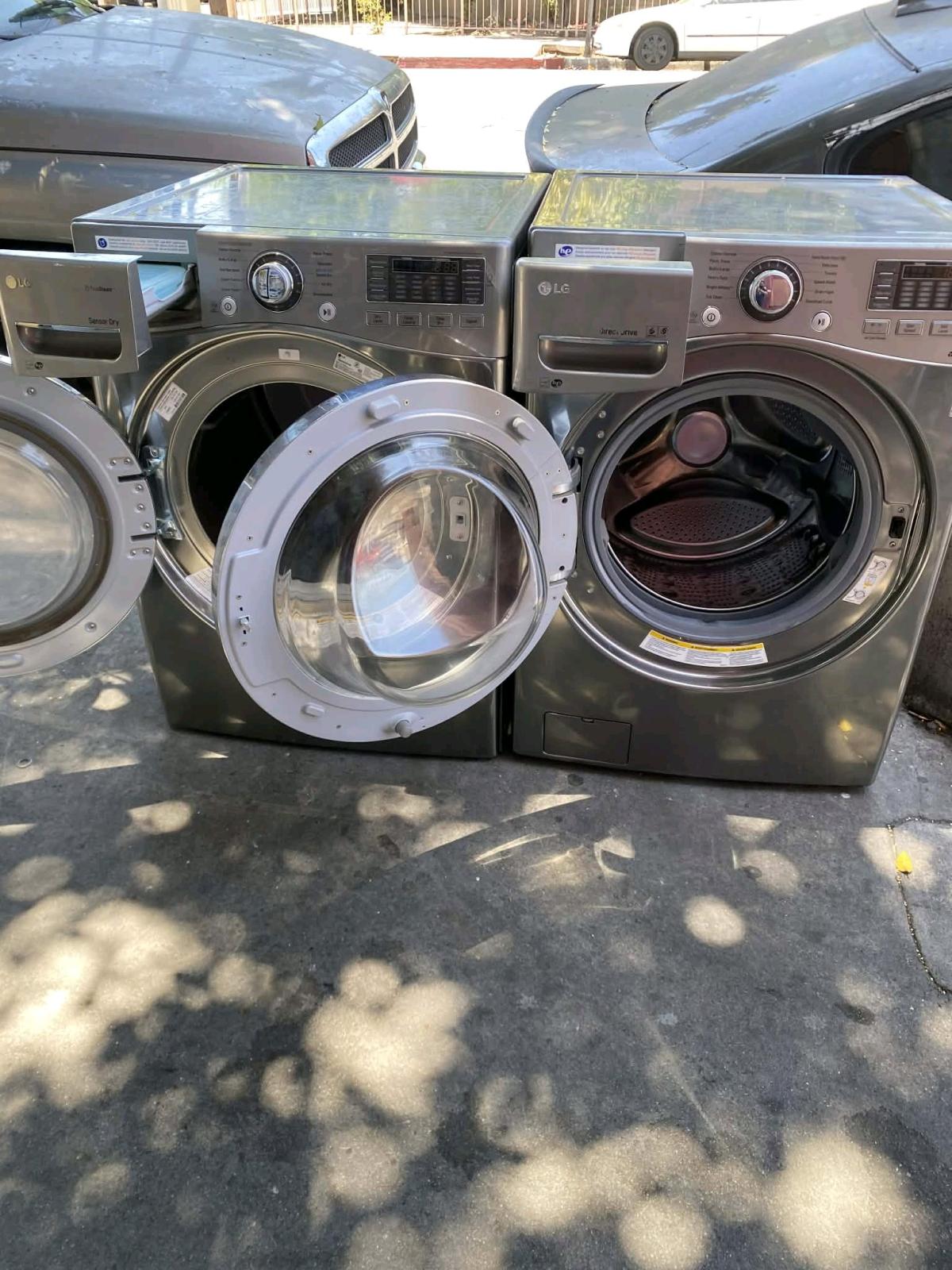 SET WASHER AND DRYER LG STAINLESS STEEL - Los Angeles, California - FleaMarketBay