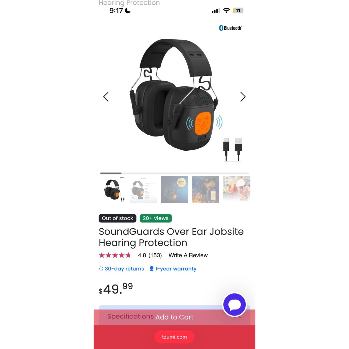 Noise Isolating Earmuffs Bluetooth - New York, New York - FleaMarketBay