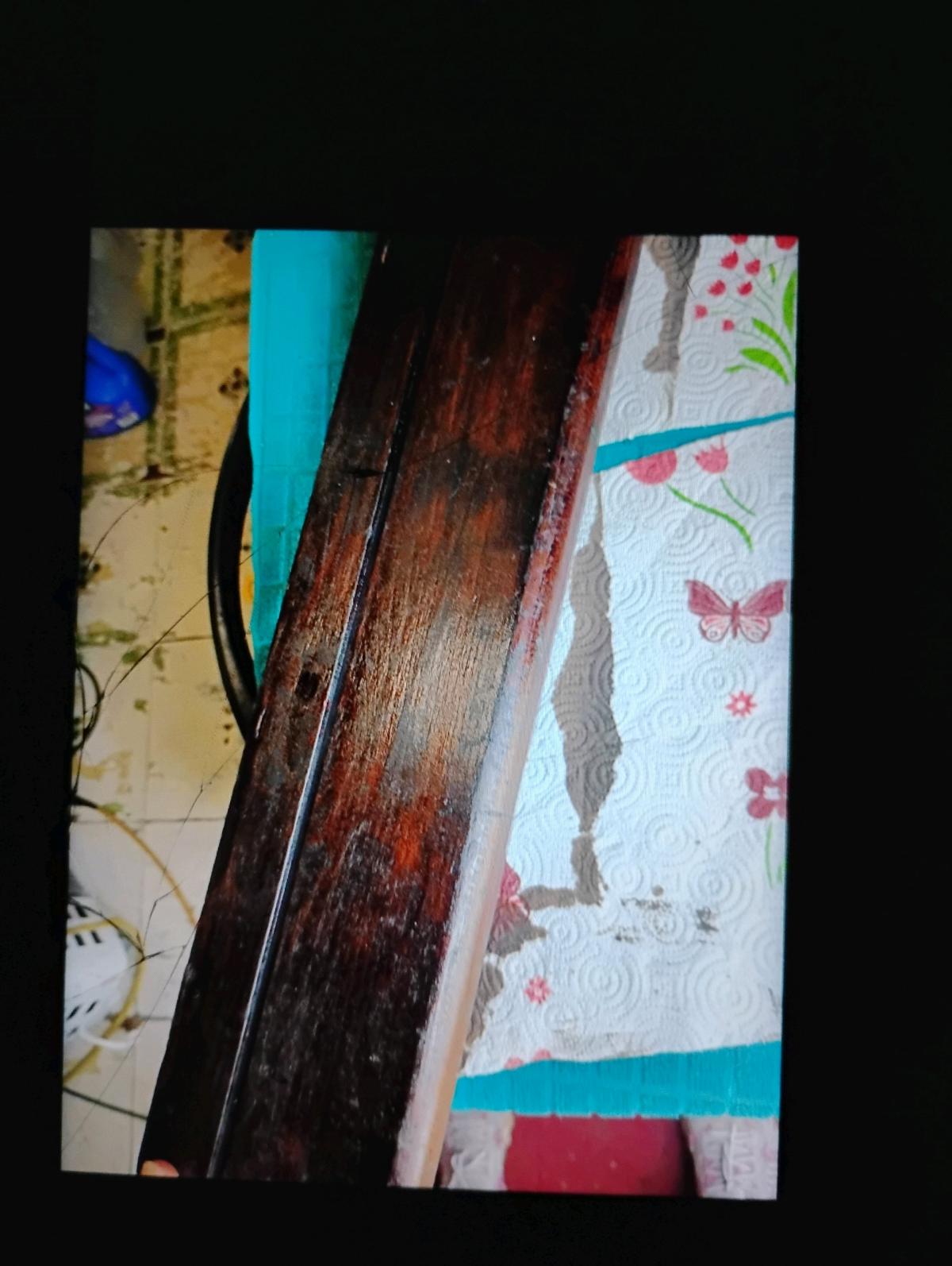 A   Antique Wooden Vintage Stained Shelf - Swansea, South Carolina - FleaMarketBay