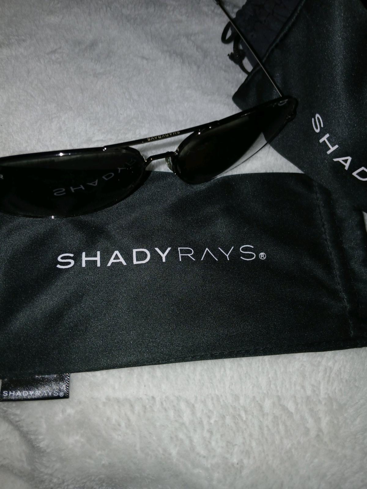 Shady Rays Polarized Sunglasses Black Aviator Metal Frame - Crystal Lake, Illinois - FleaMarketBay