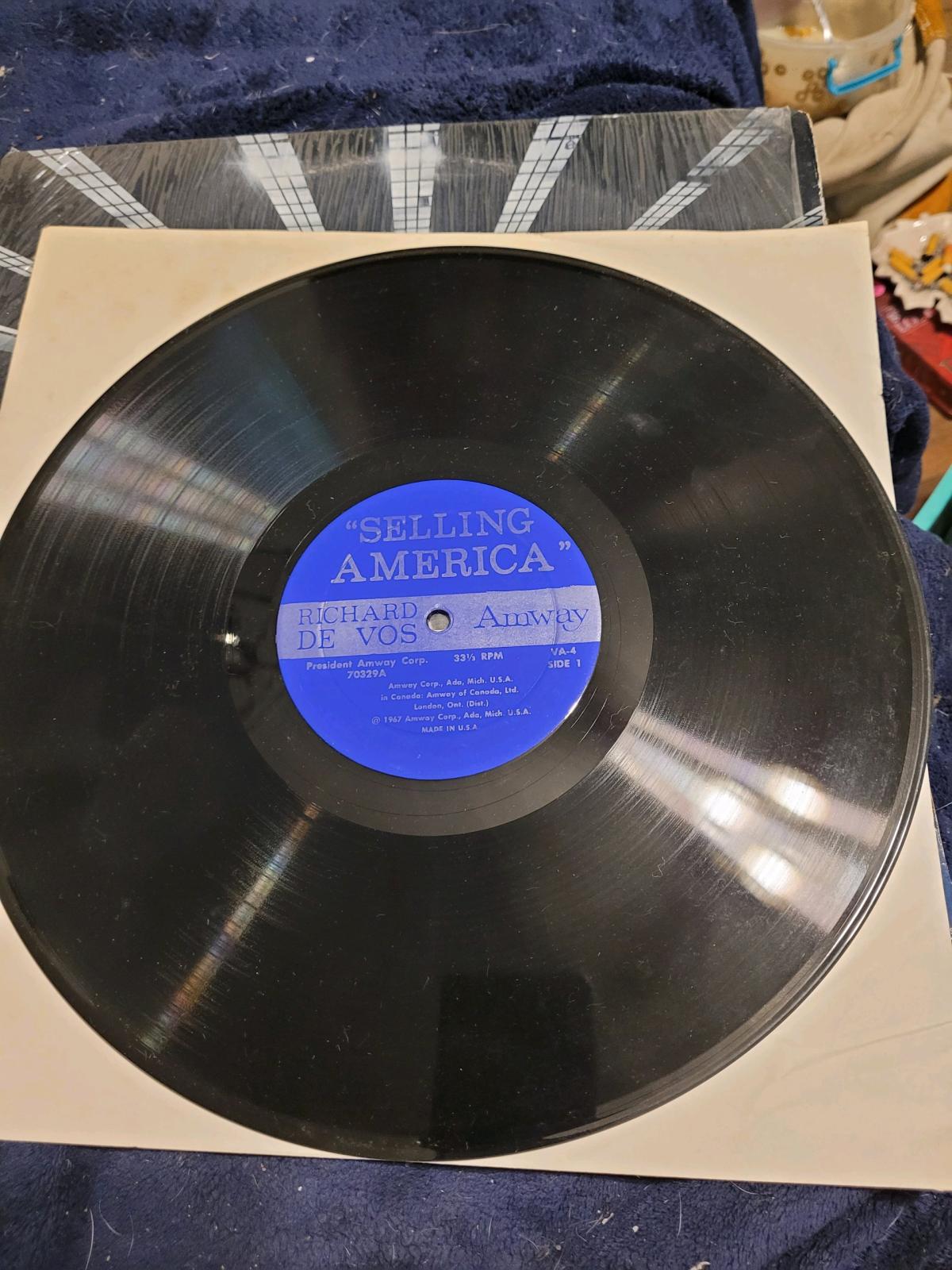 Selling America Richard devos Vinyl record - Blue Earth, Minnesota - FleaMarketBay