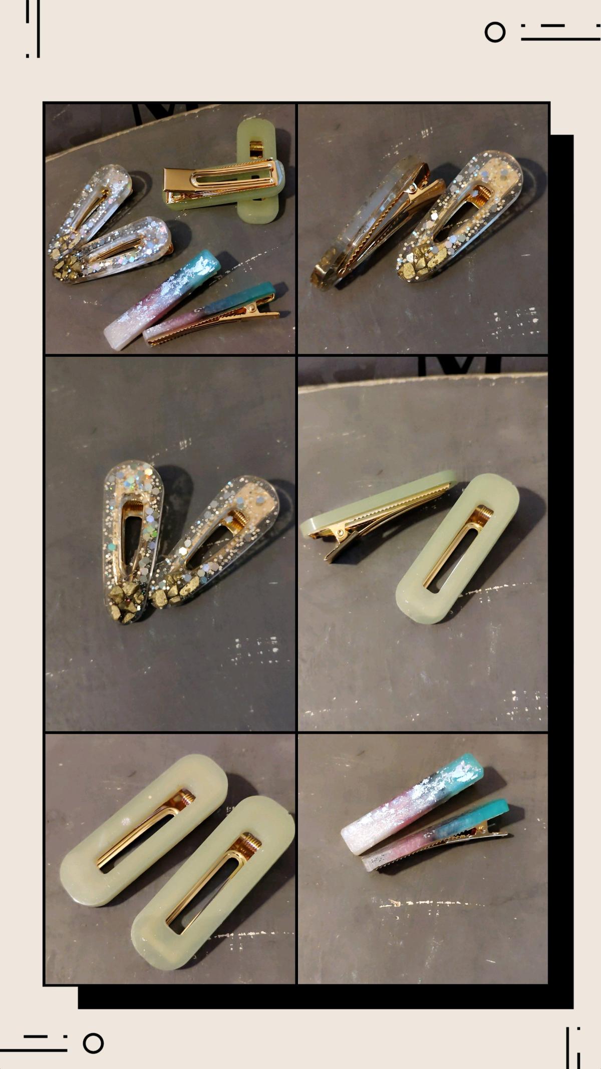 Handcrafted Resin Hairclips - Coldwater, Mississippi - FleaMarketBay