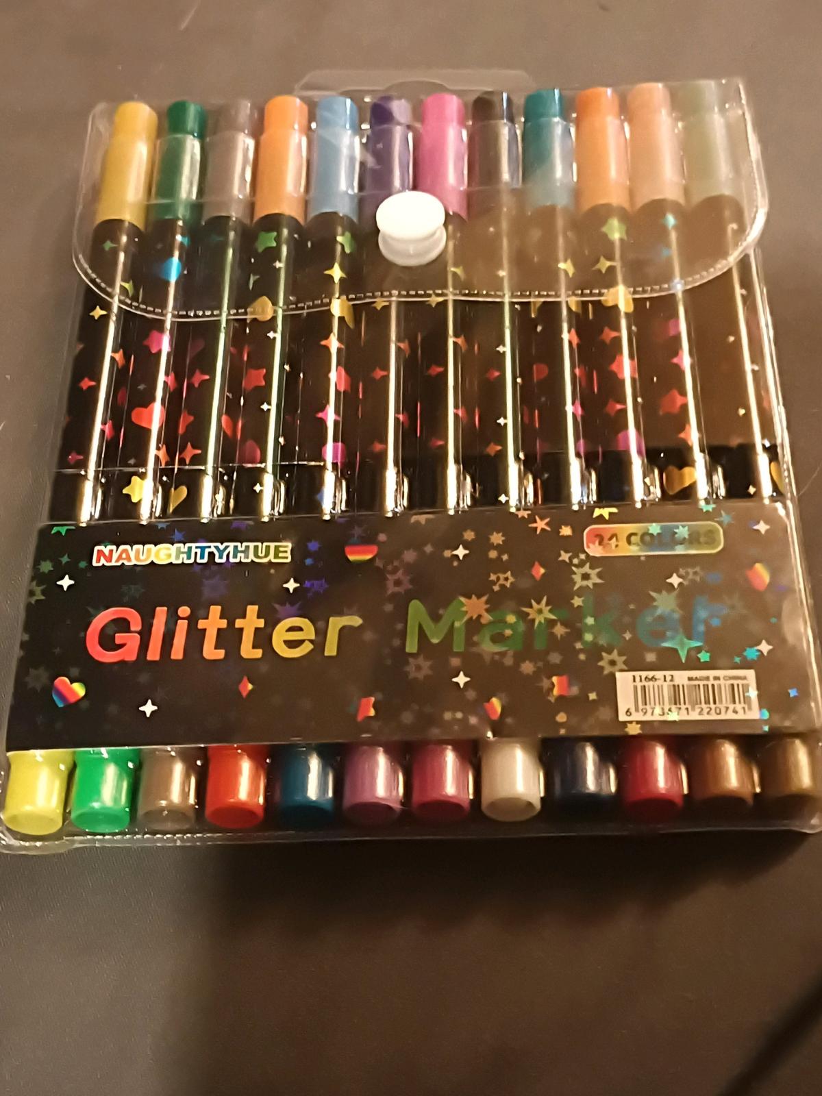 Naughtyhue Glitter Marker 24 Colors - Lockport, Louisiana - FleaMarketBay