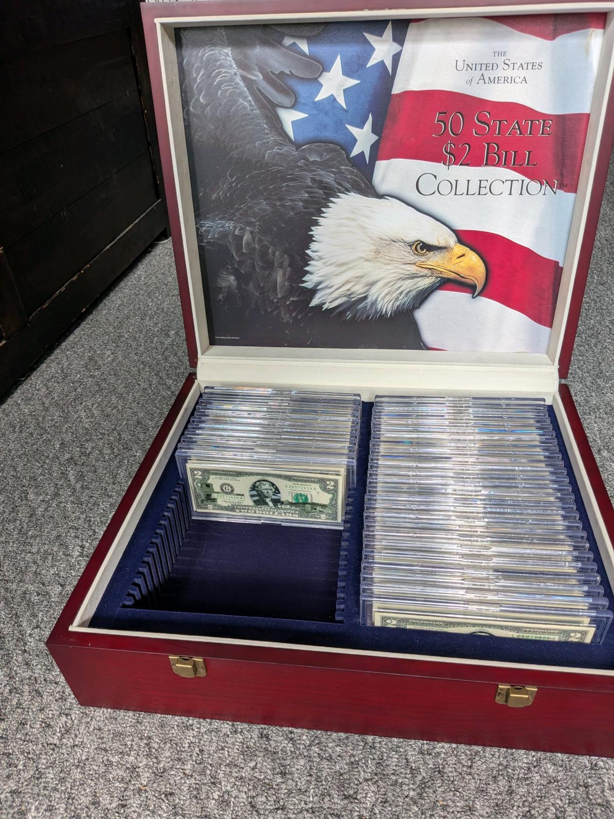 50 state 2 dollar bill collection - Keyser, West Virginia - FleaMarketBay